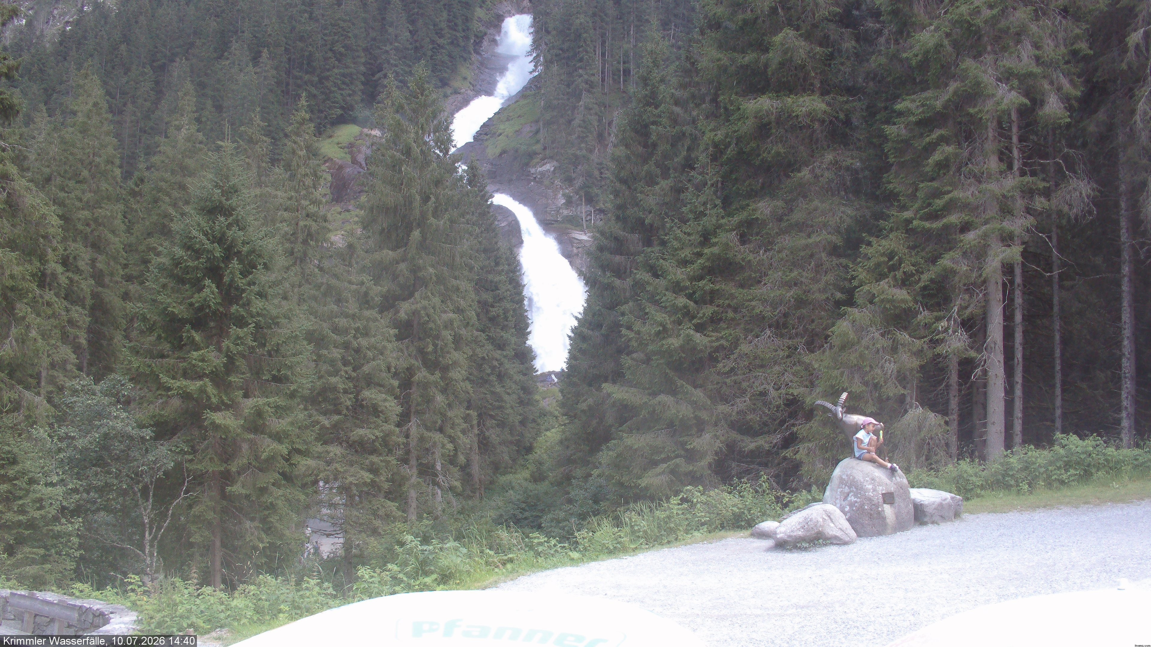 Archiv Foto Webcam Krimmler Wasserfall - Hanke's Café