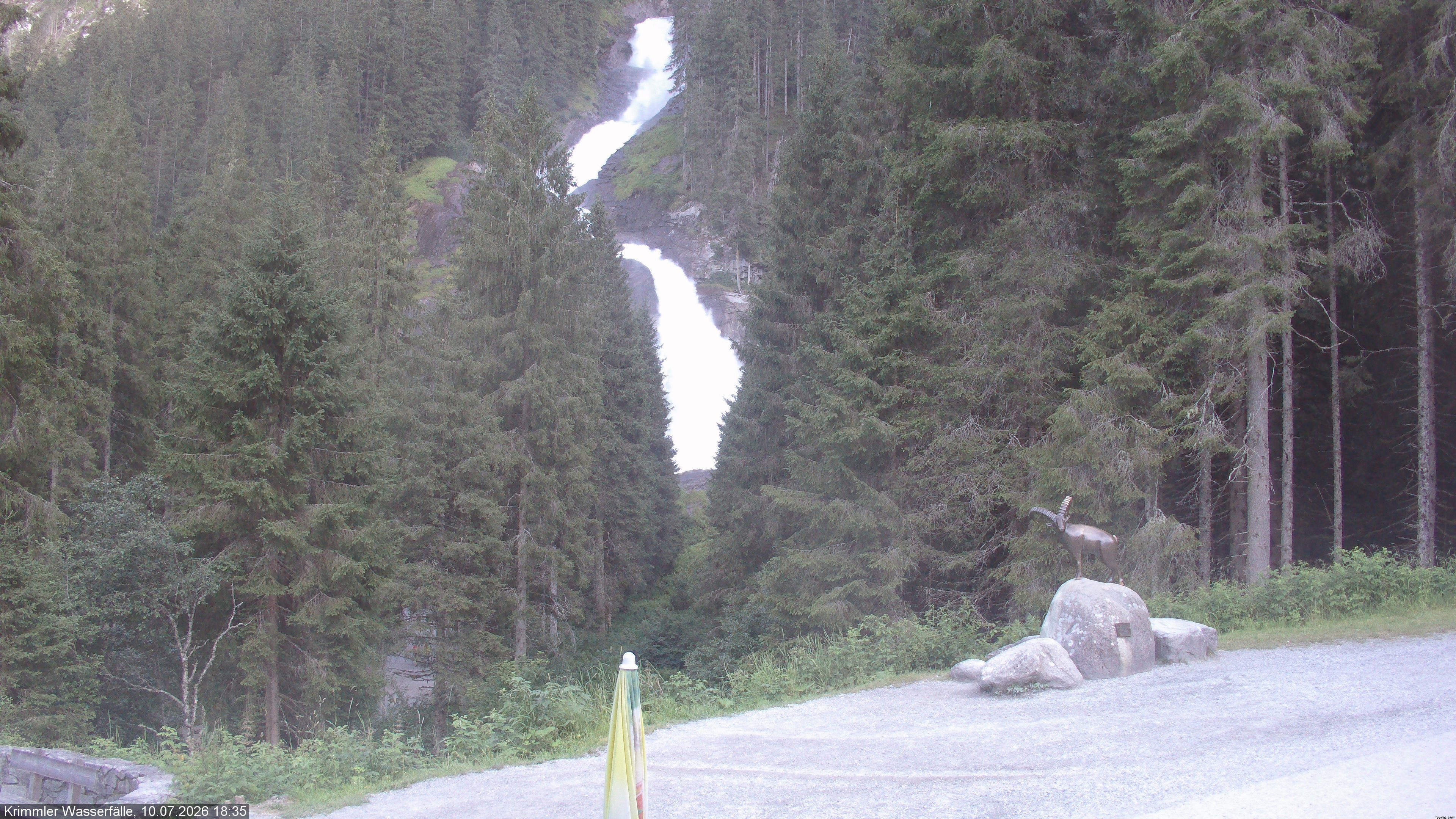 Archiv Foto Webcam Krimmler Wasserfall - Hanke's Café