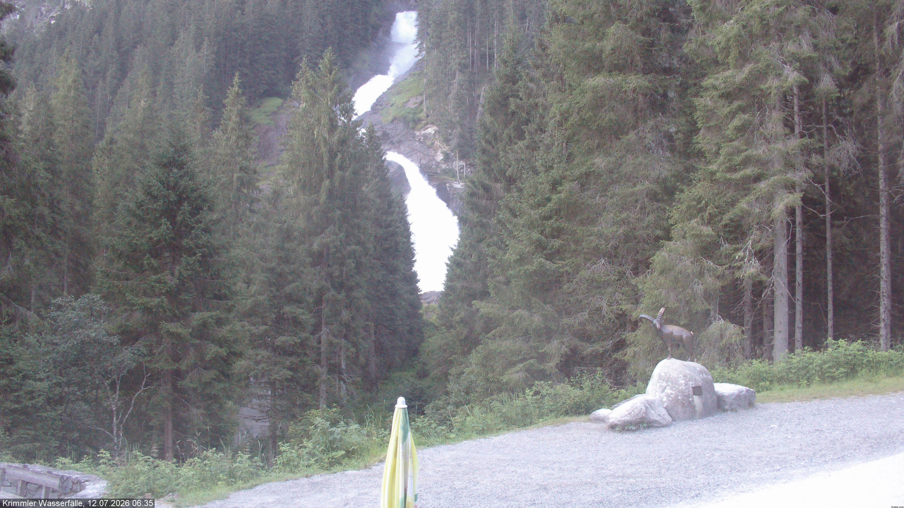 Archived image Webcam Hanke's Café - Krimml Waterfalls