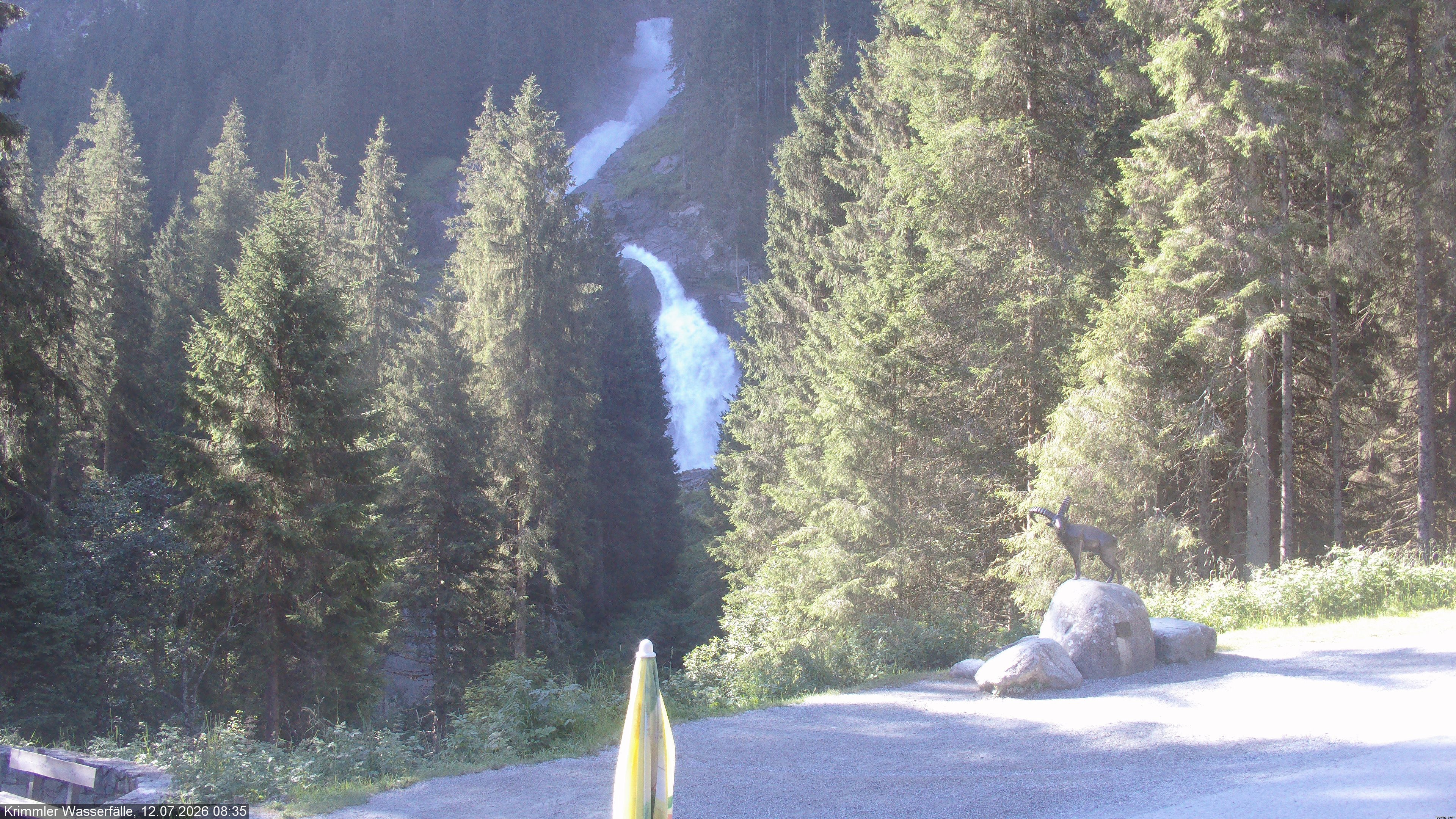 Archived image Webcam Hanke's Café - Krimml Waterfalls