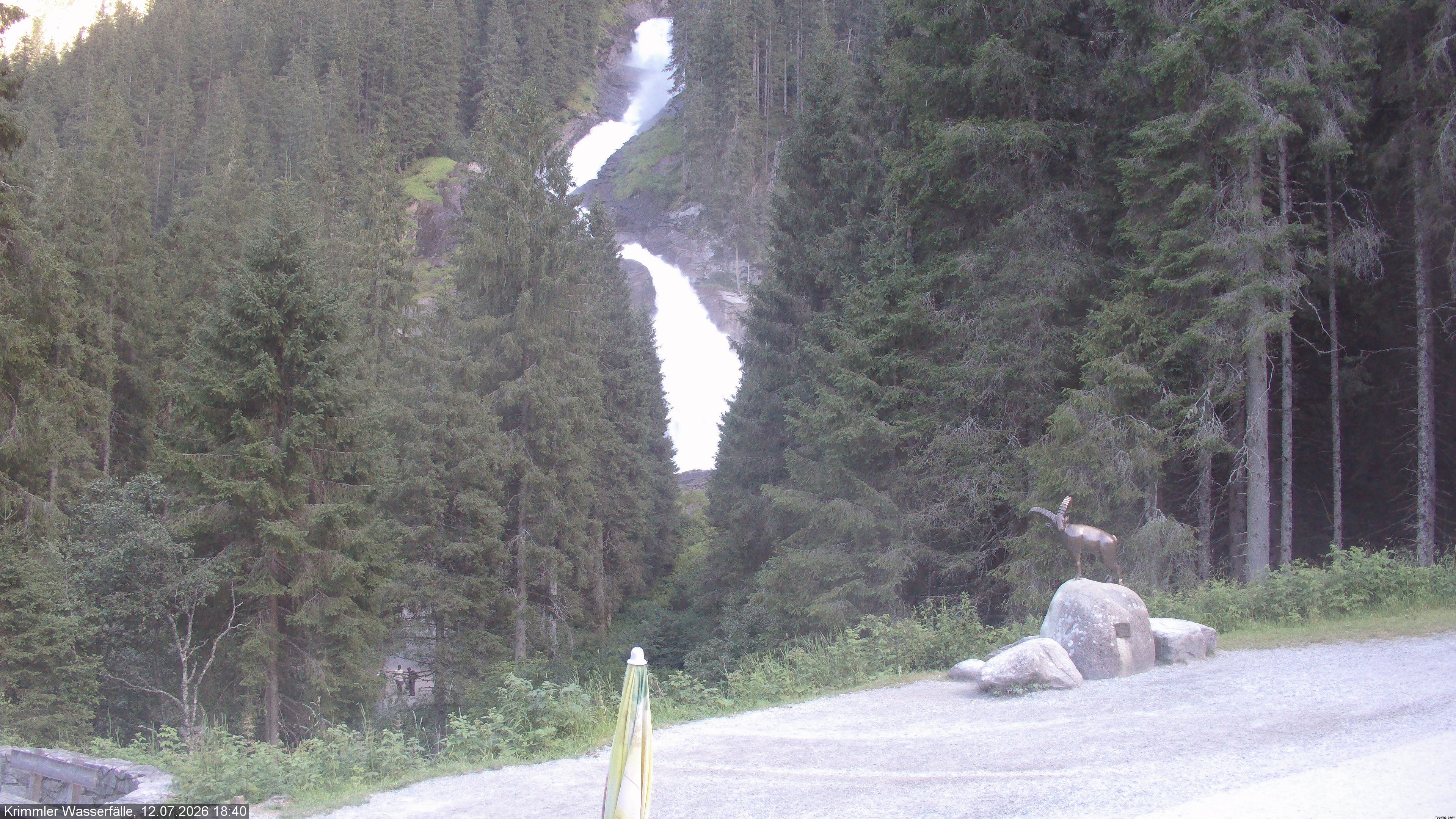 Archived image Webcam Hanke's Café - Krimml Waterfalls
