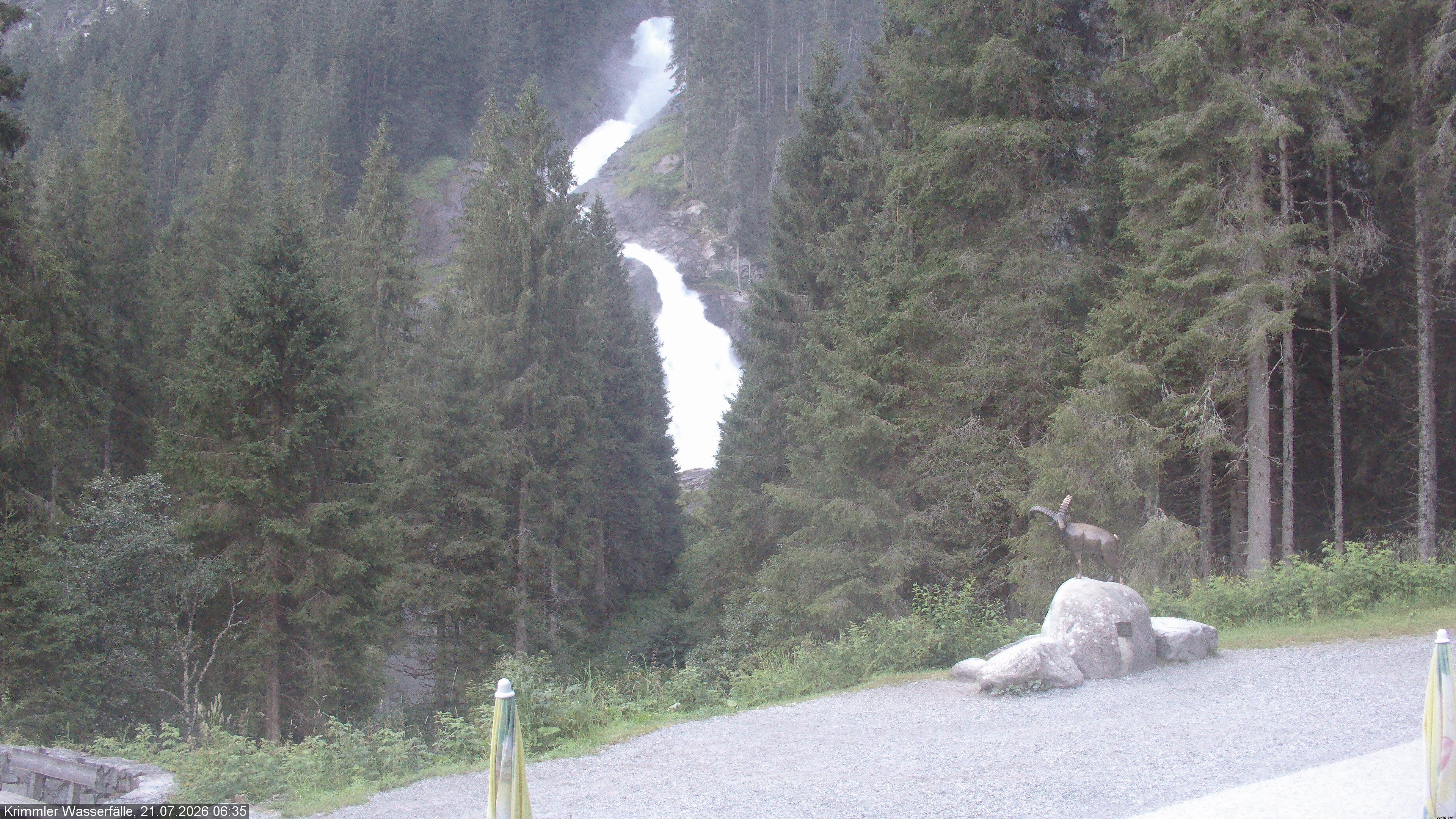 Archiv Foto Webcam Krimmler Wasserfall - Hanke's Café