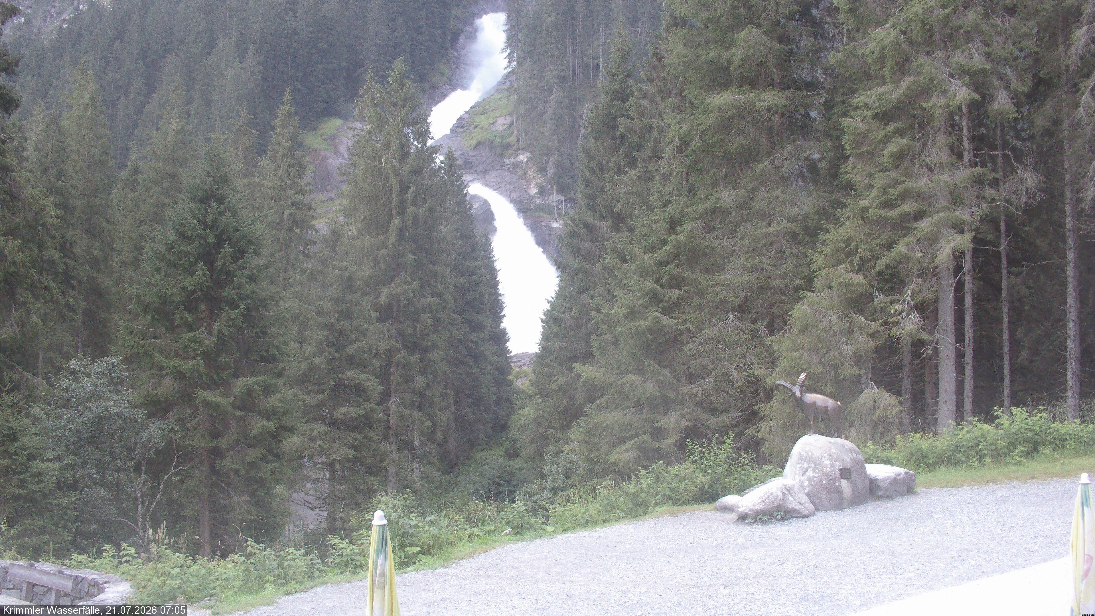 Archiv Foto Webcam Krimmler Wasserfall - Hanke's Café