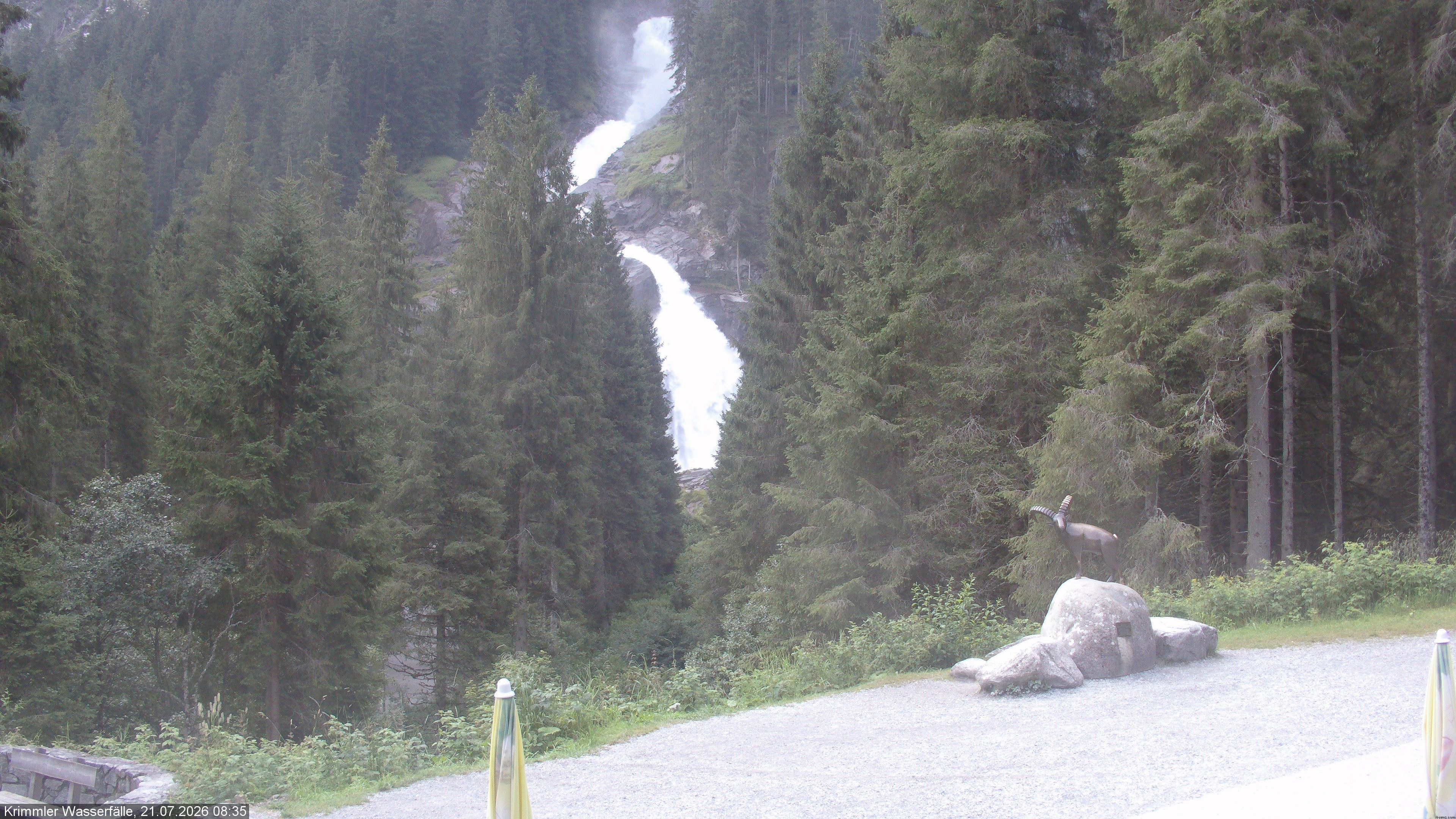 Archiv Foto Webcam Krimmler Wasserfall - Hanke's Café
