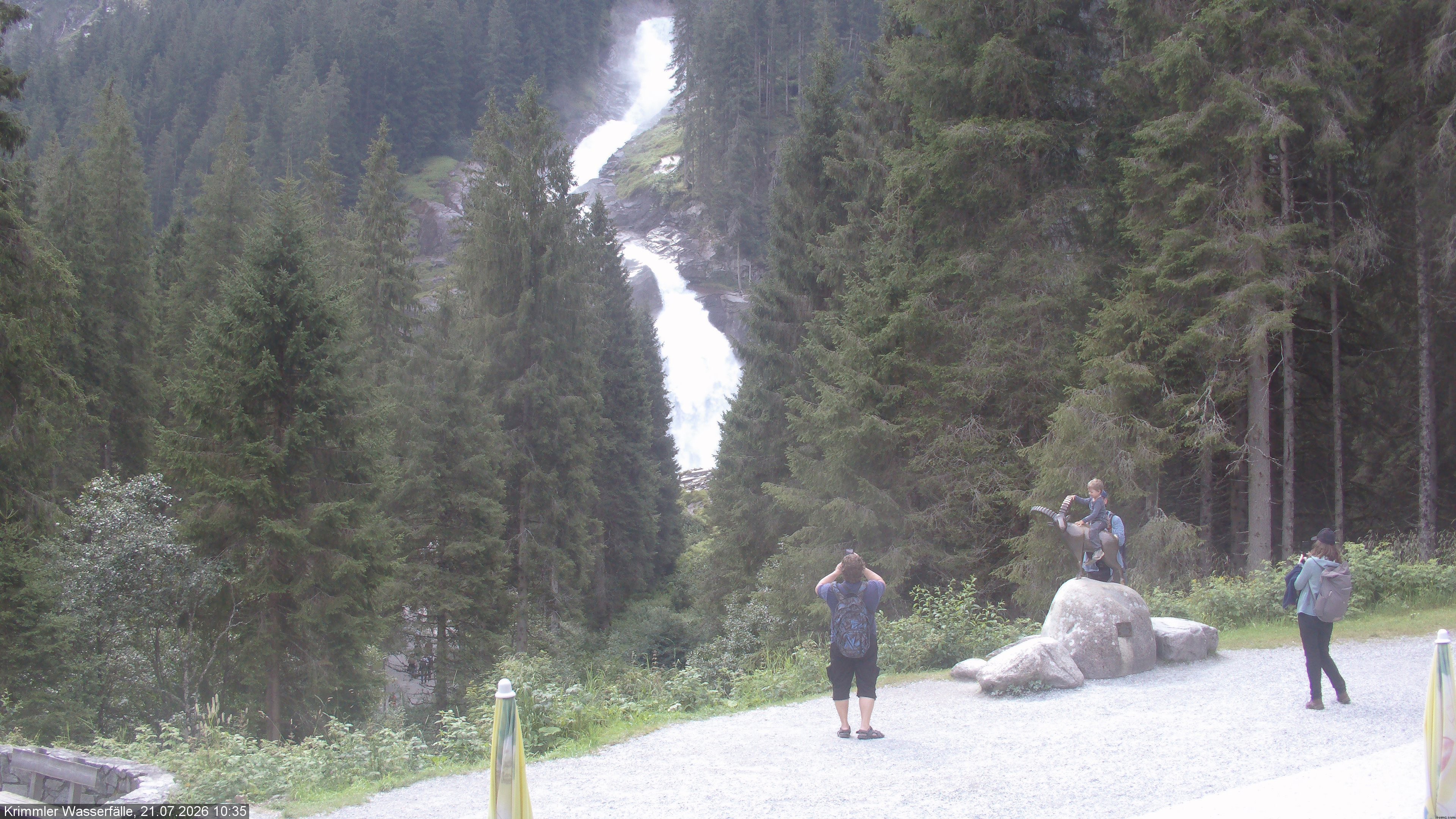 Archiv Foto Webcam Krimmler Wasserfall - Hanke's Café