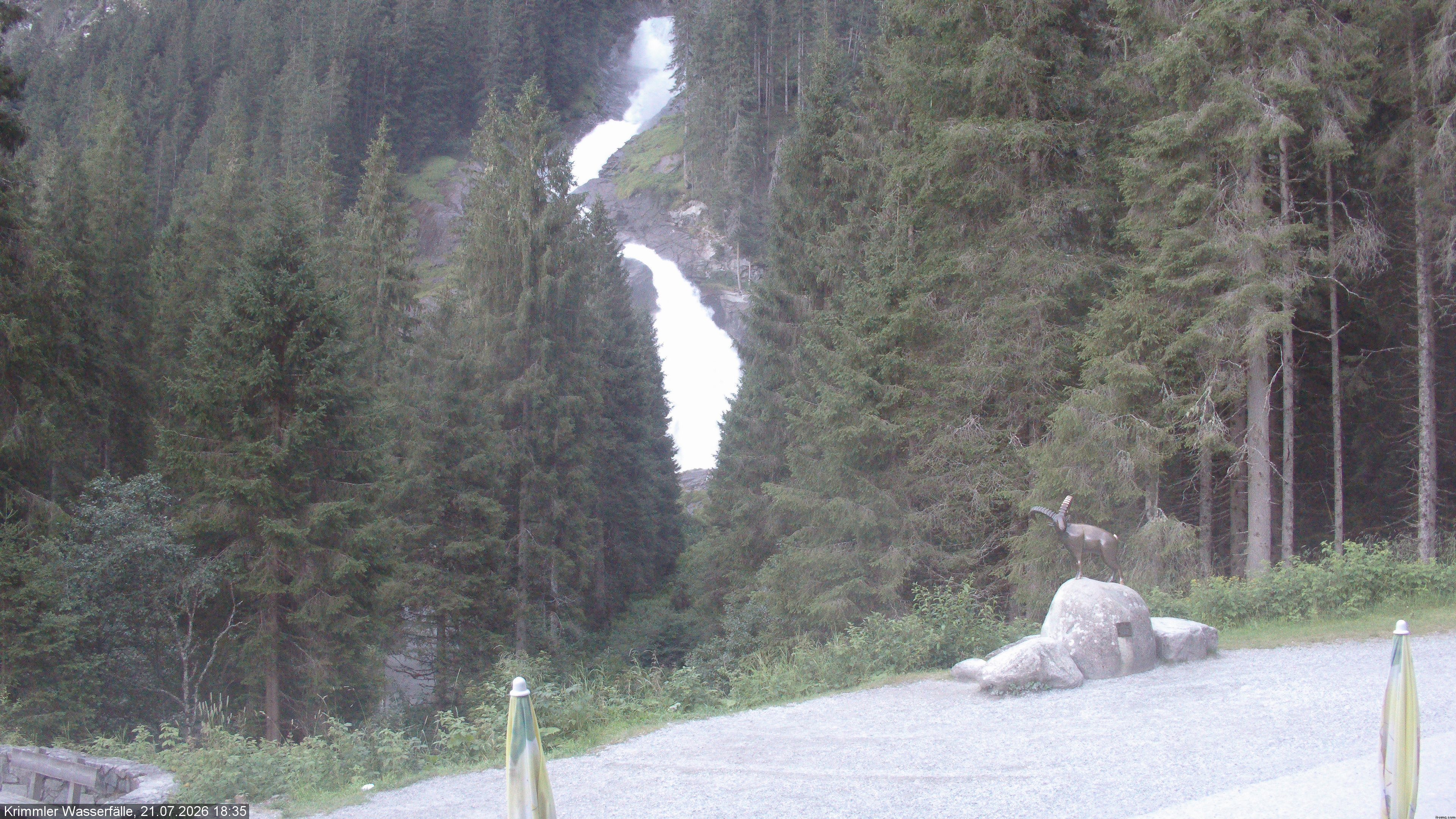 Archiv Foto Webcam Krimmler Wasserfall - Hanke's Café
