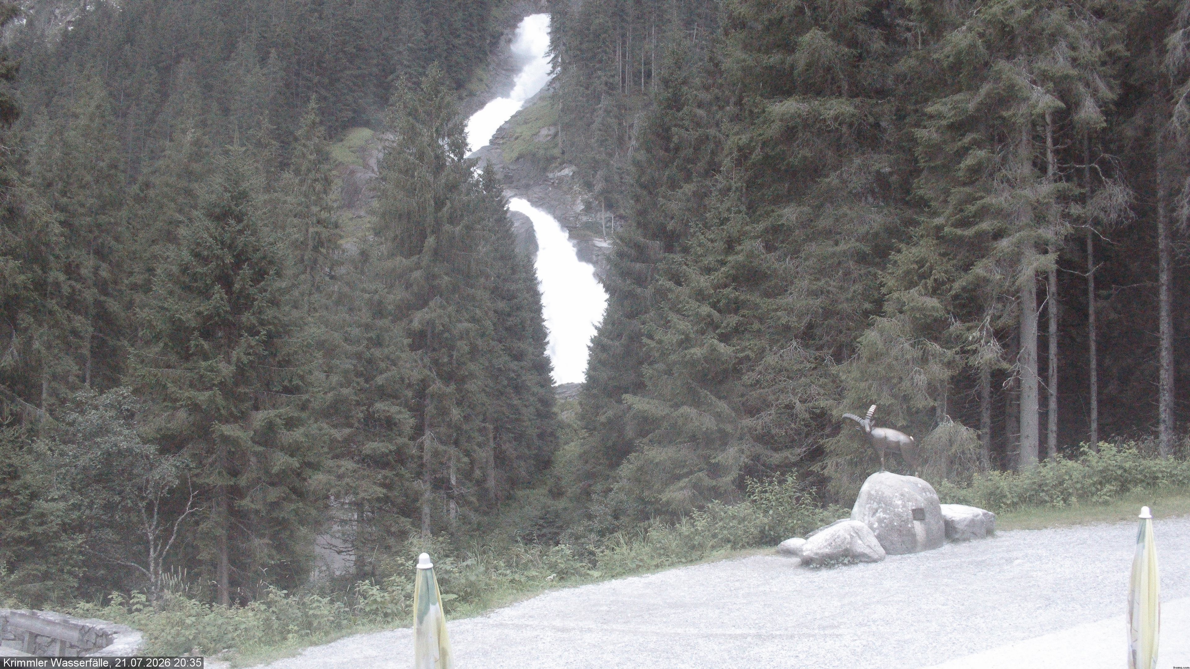 Archiv Foto Webcam Krimmler Wasserfall - Hanke's Café