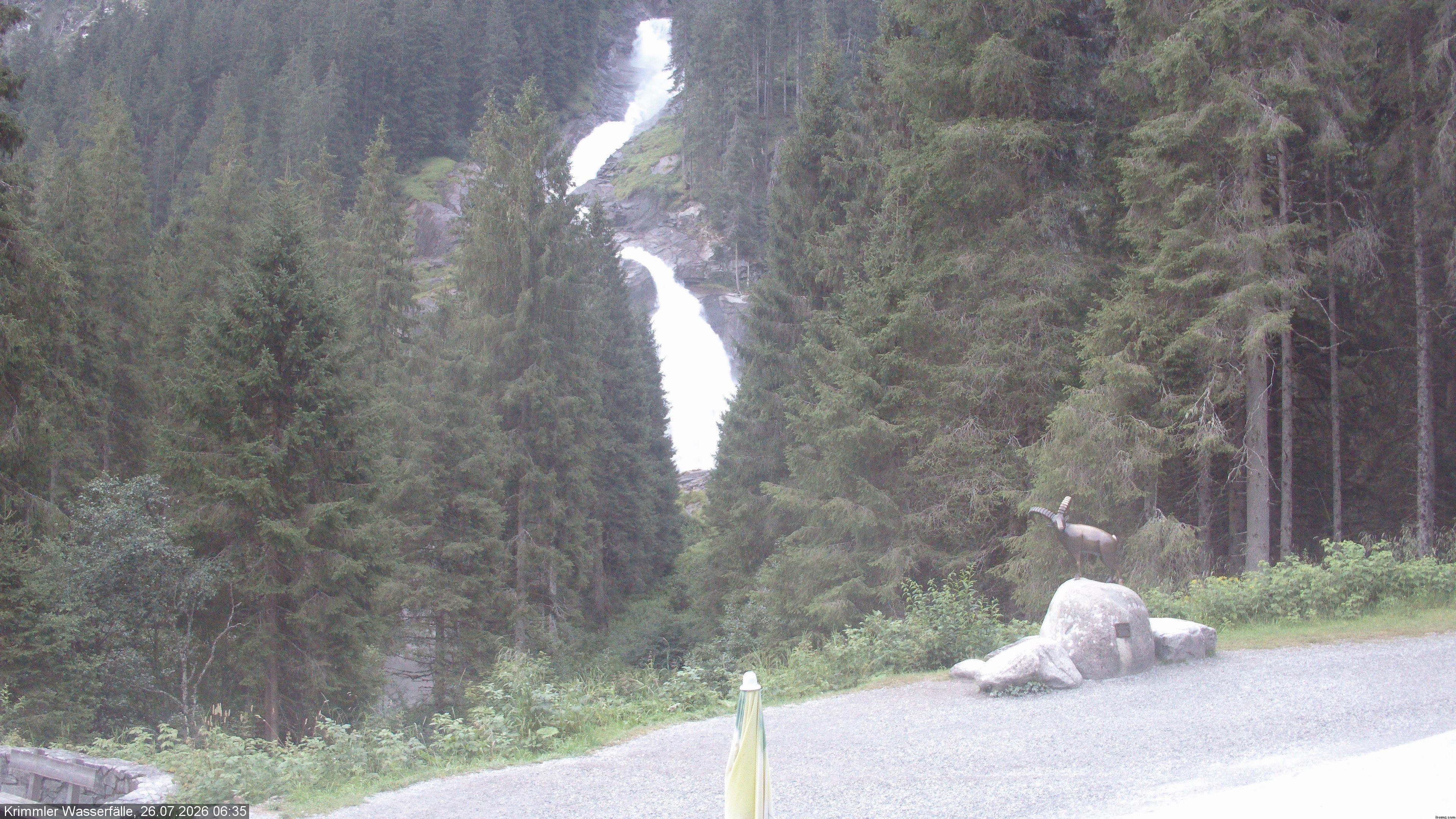 Archived image Webcam Hanke's Café - Krimml Waterfalls