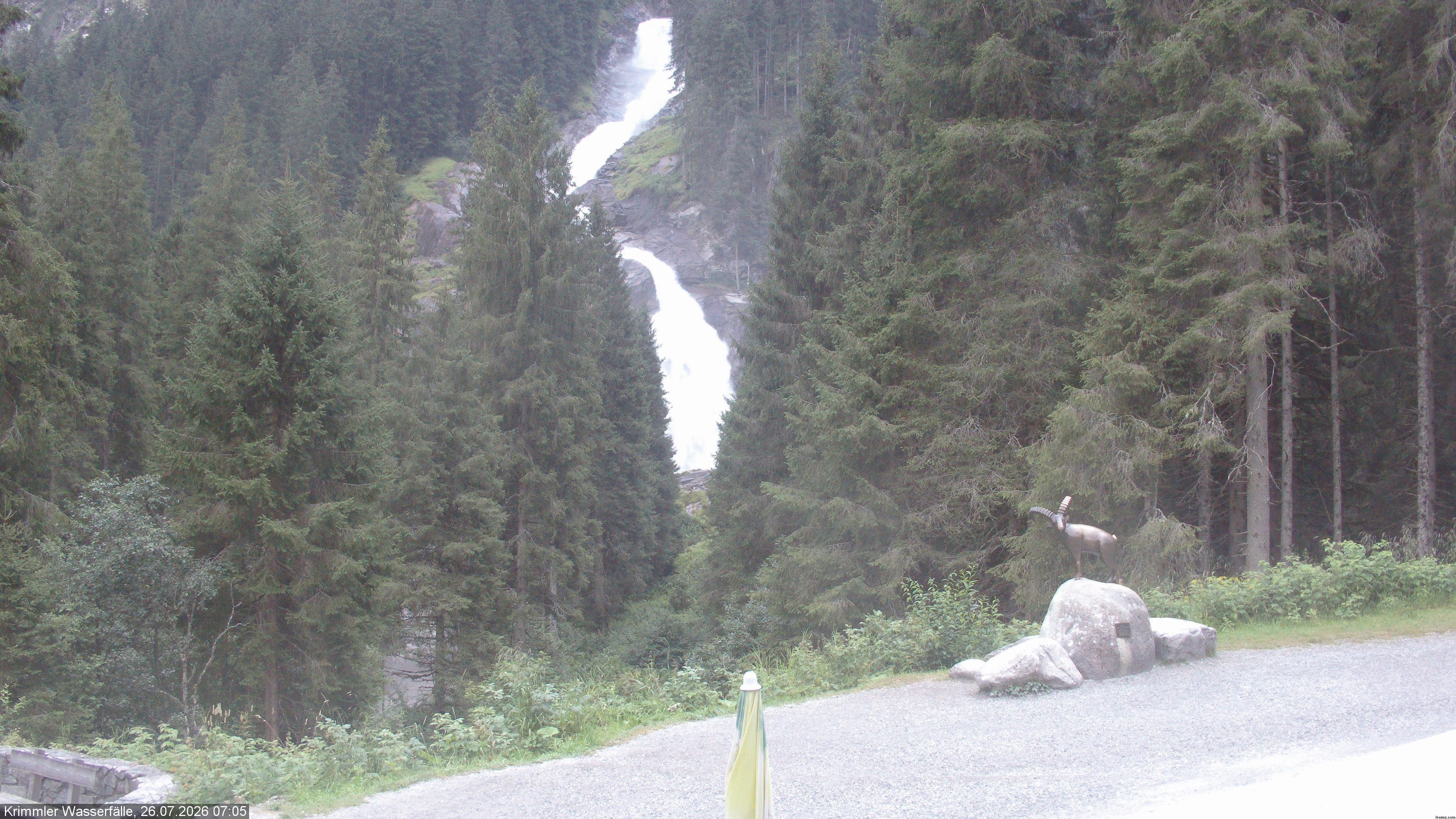 Archived image Webcam Hanke's Café - Krimml Waterfalls
