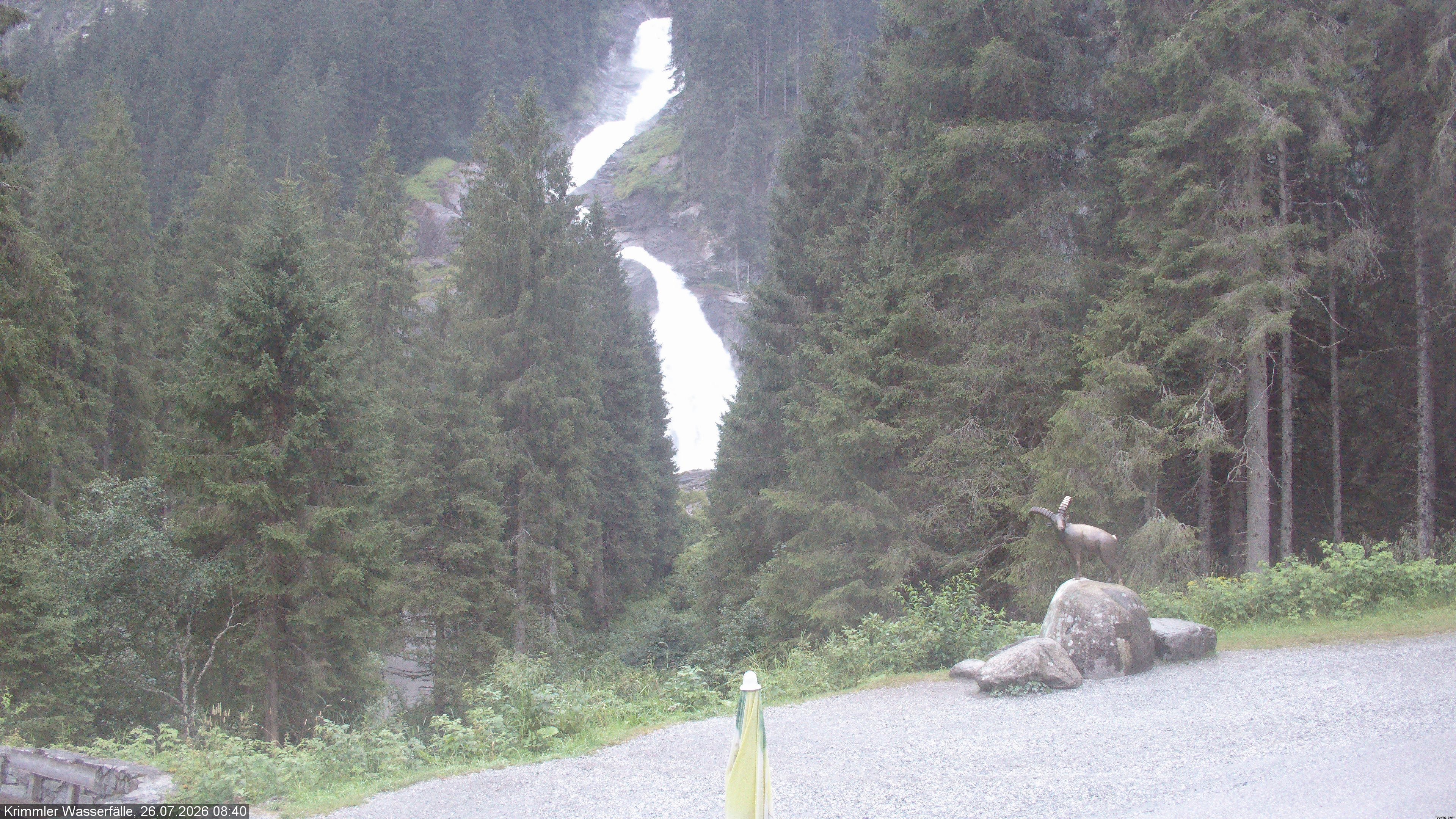 Archived image Webcam Hanke's Café - Krimml Waterfalls