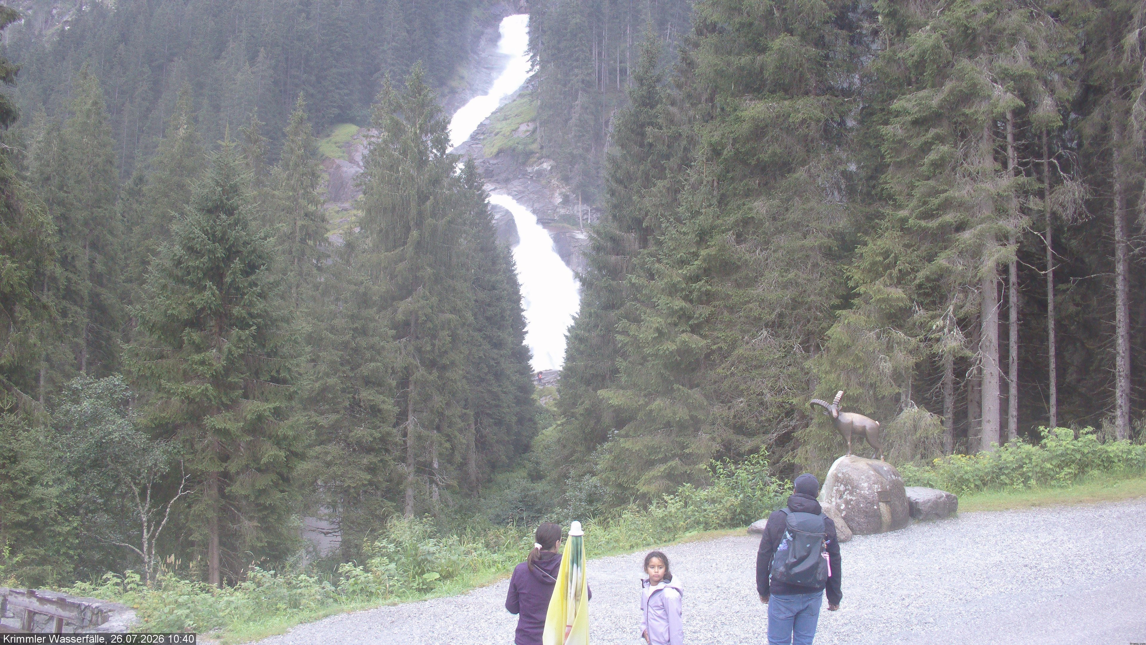 Archived image Webcam Hanke's Café - Krimml Waterfalls