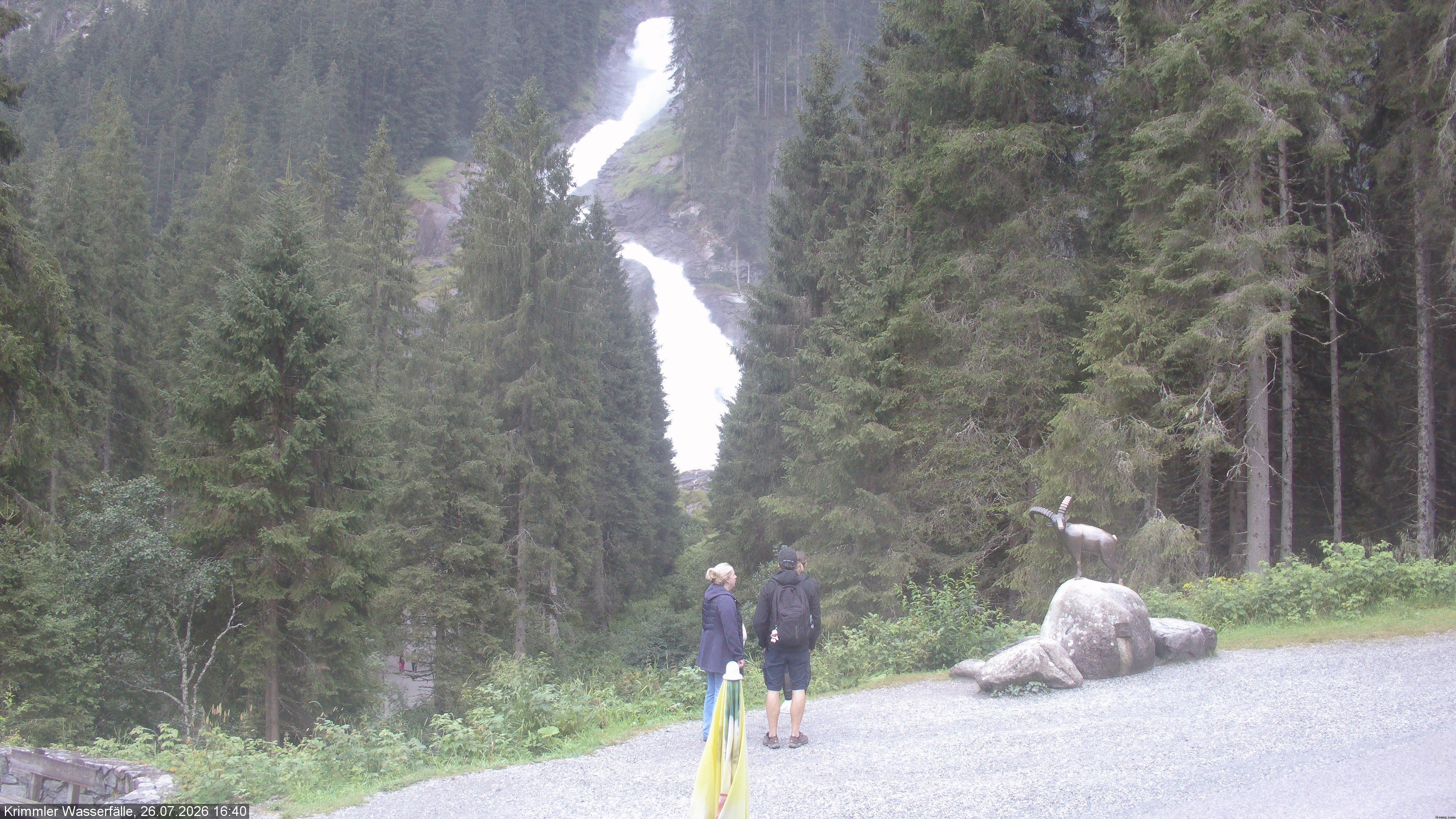 Archived image Webcam Hanke's Café - Krimml Waterfalls