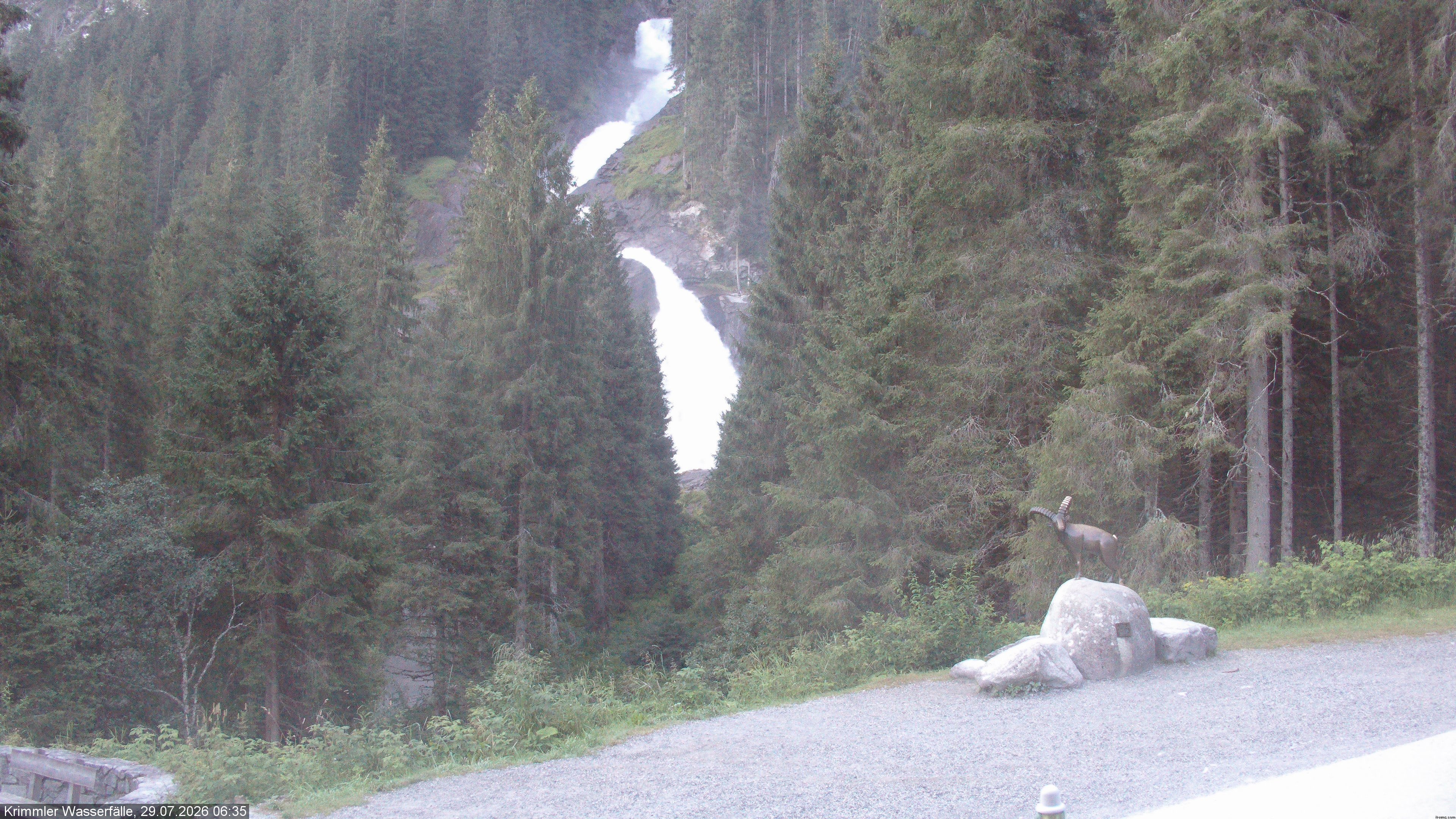 Archiv Foto Webcam Krimmler Wasserfall - Hanke's Café