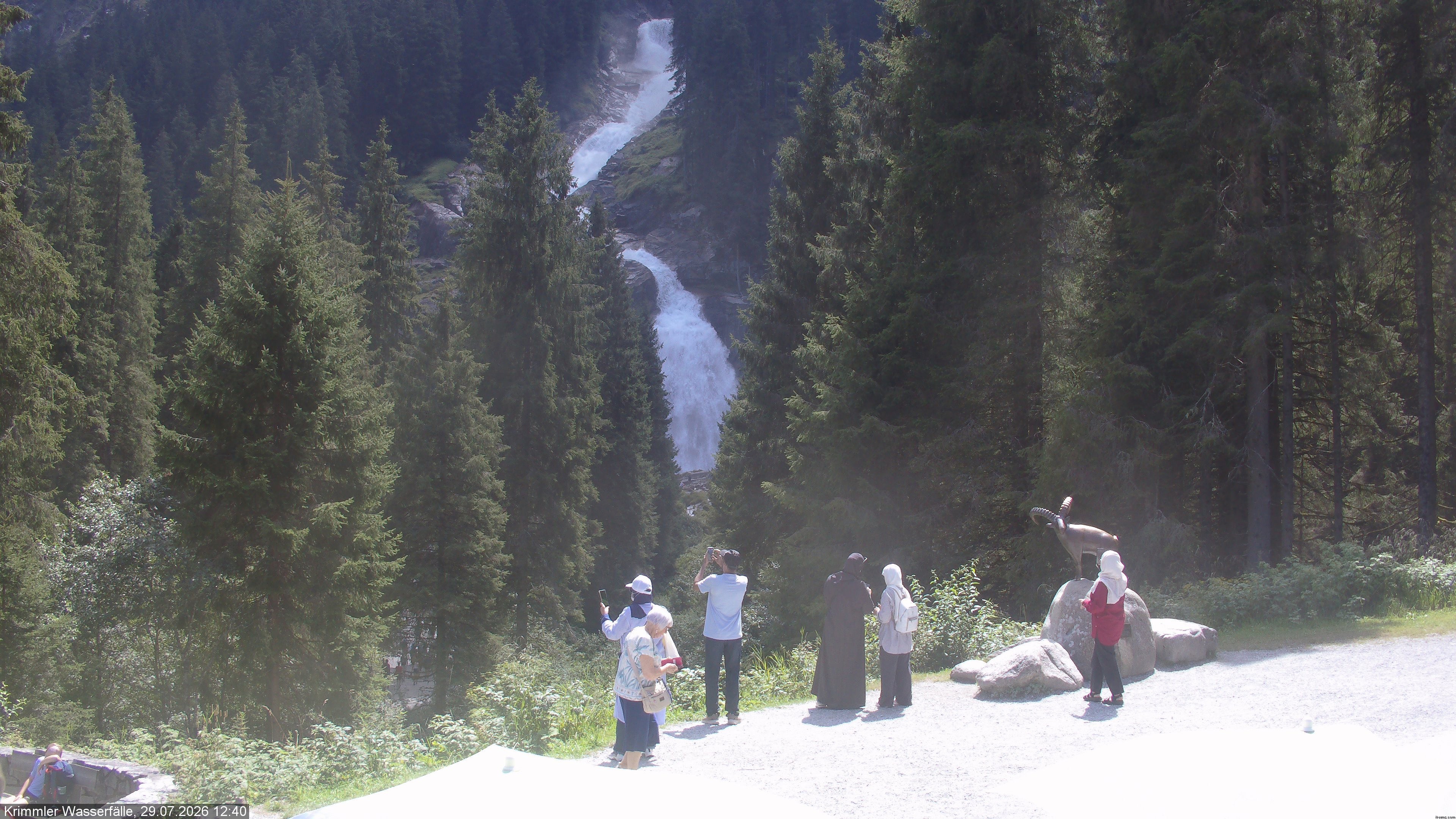 Archiv Foto Webcam Krimmler Wasserfall - Hanke's Café