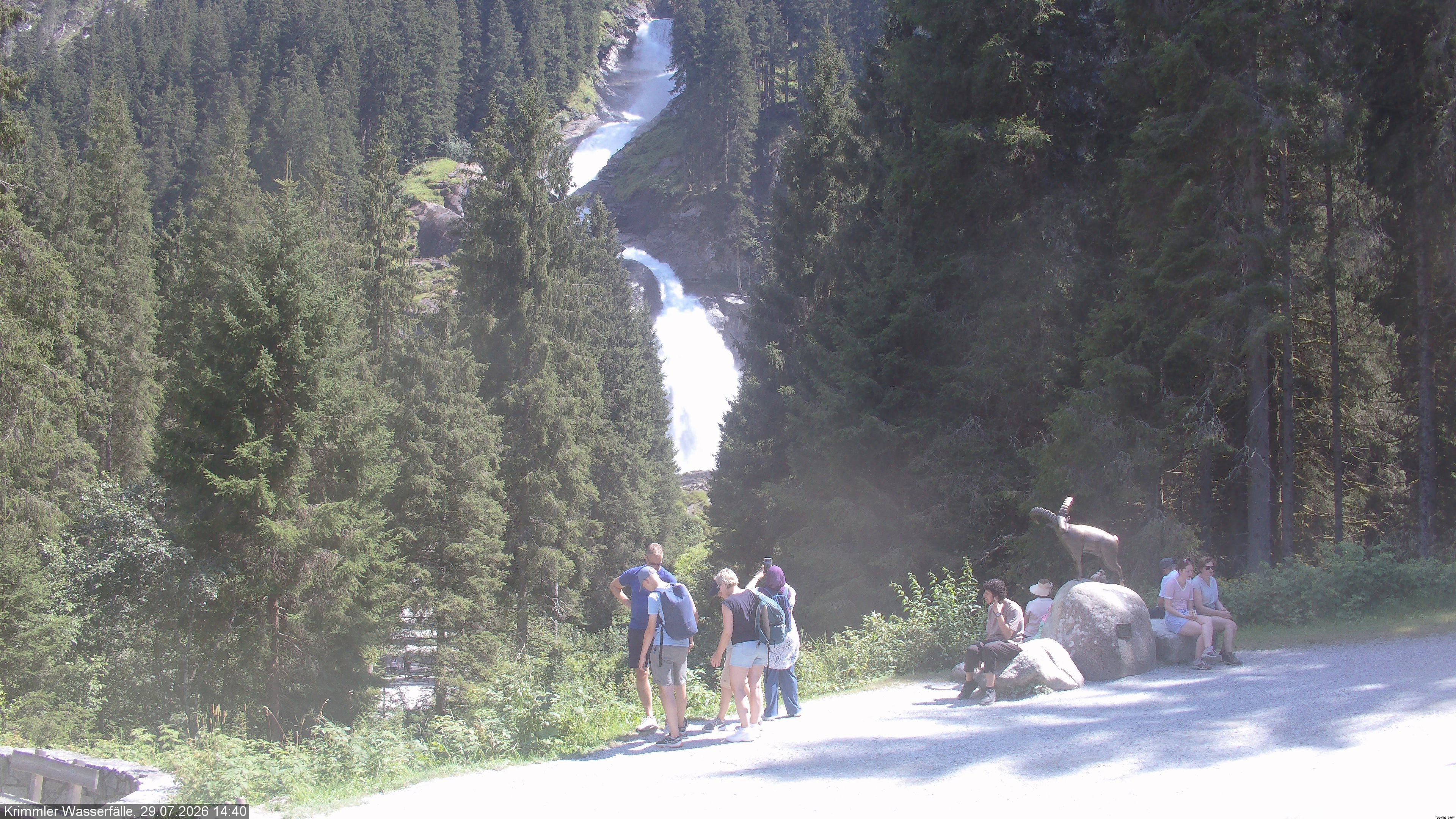 Archiv Foto Webcam Krimmler Wasserfall - Hanke's Café