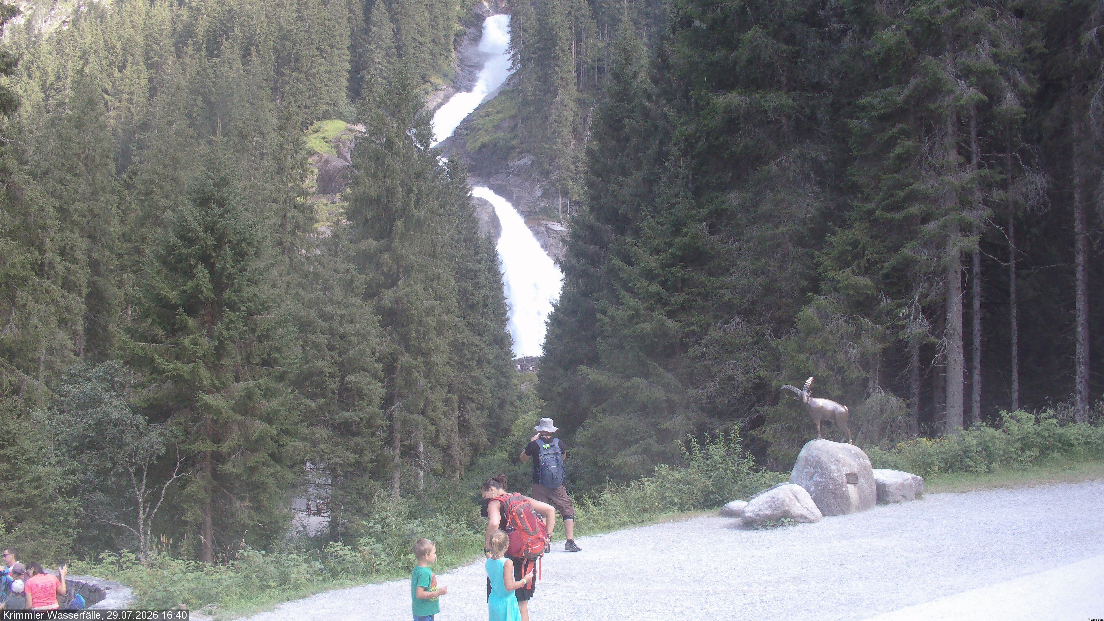 Archiv Foto Webcam Krimmler Wasserfall - Hanke's Café