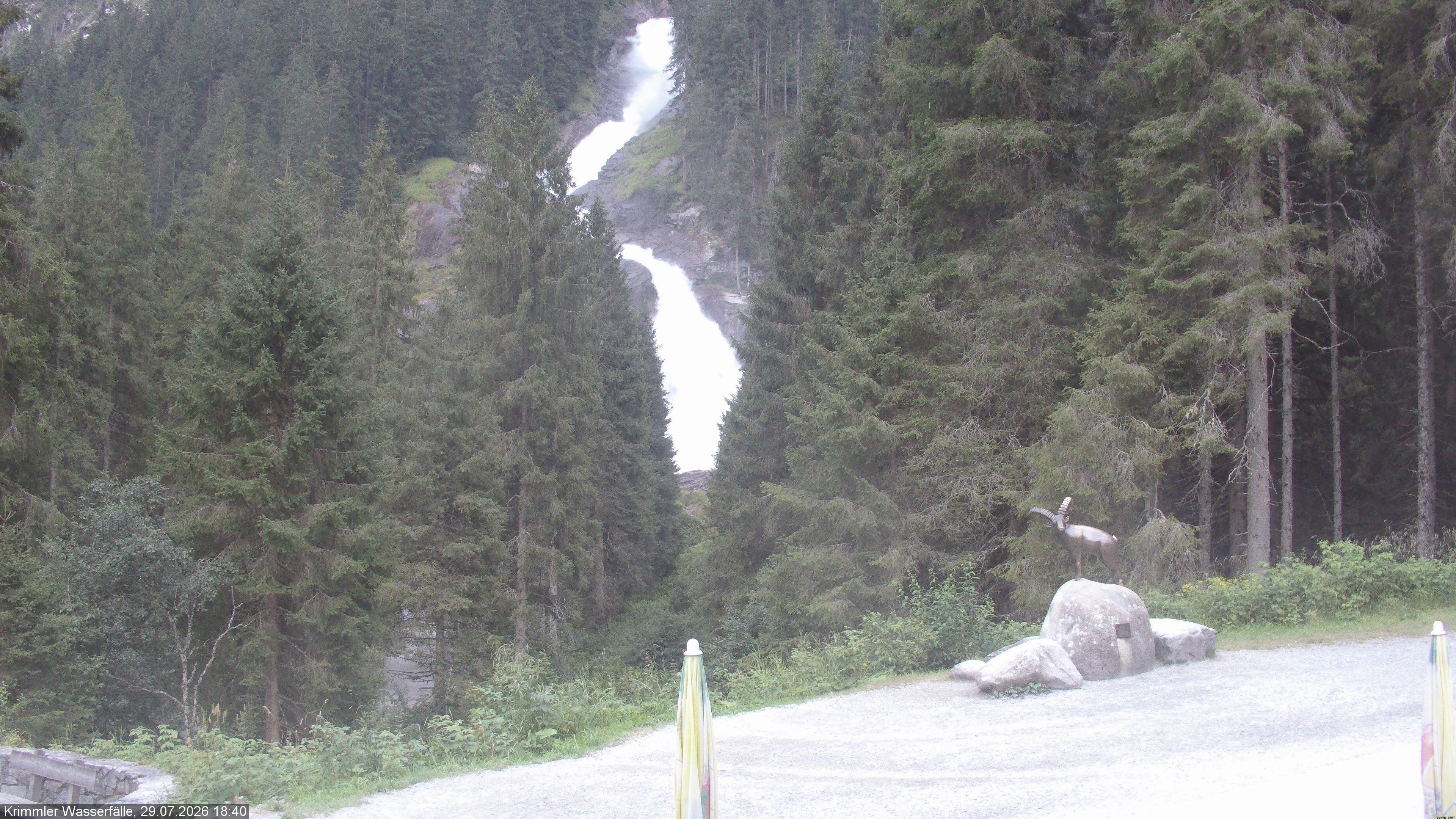 Archiv Foto Webcam Krimmler Wasserfall - Hanke's Café
