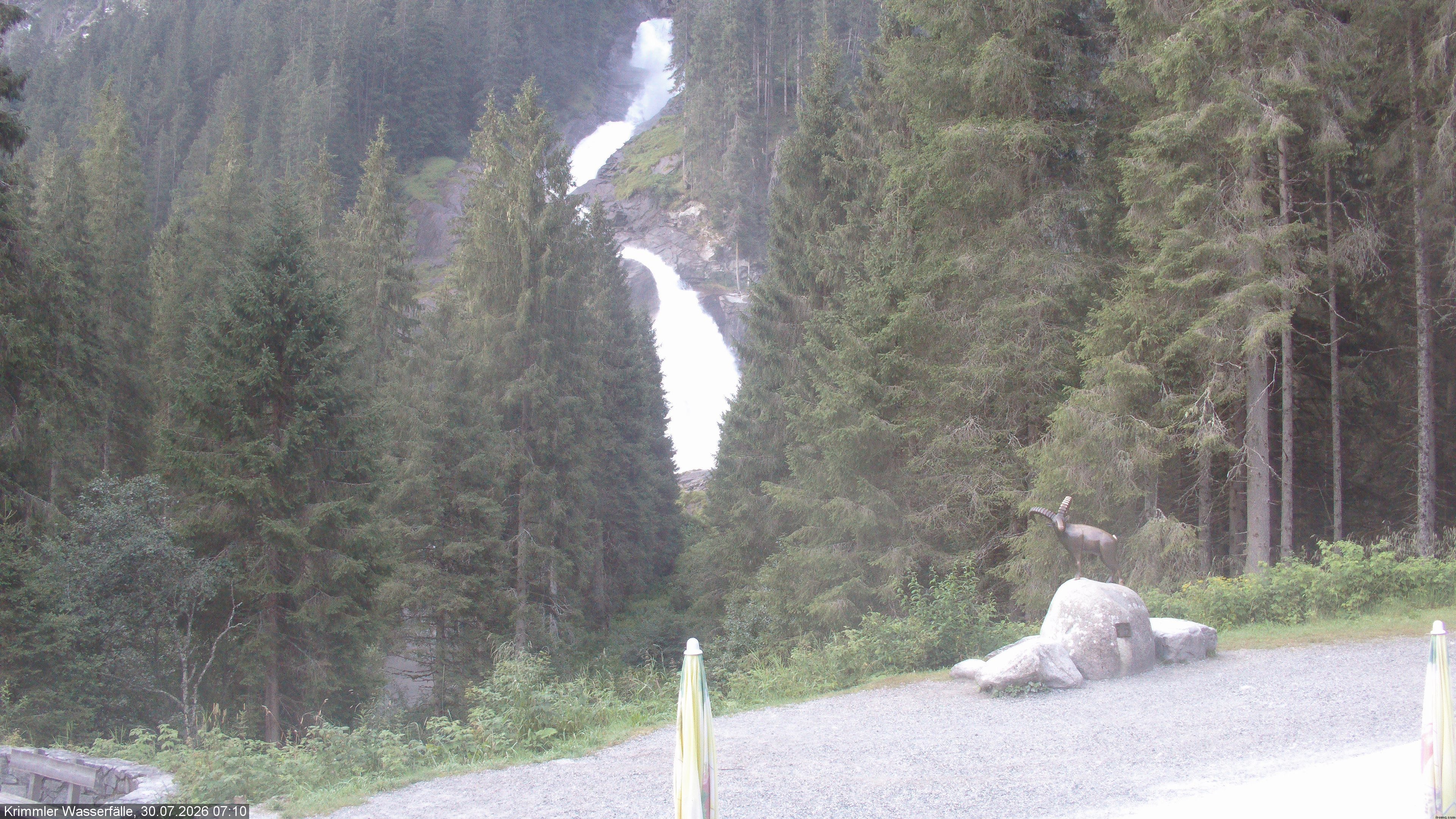 Archiv Foto Webcam Krimmler Wasserfall - Hanke's Café
