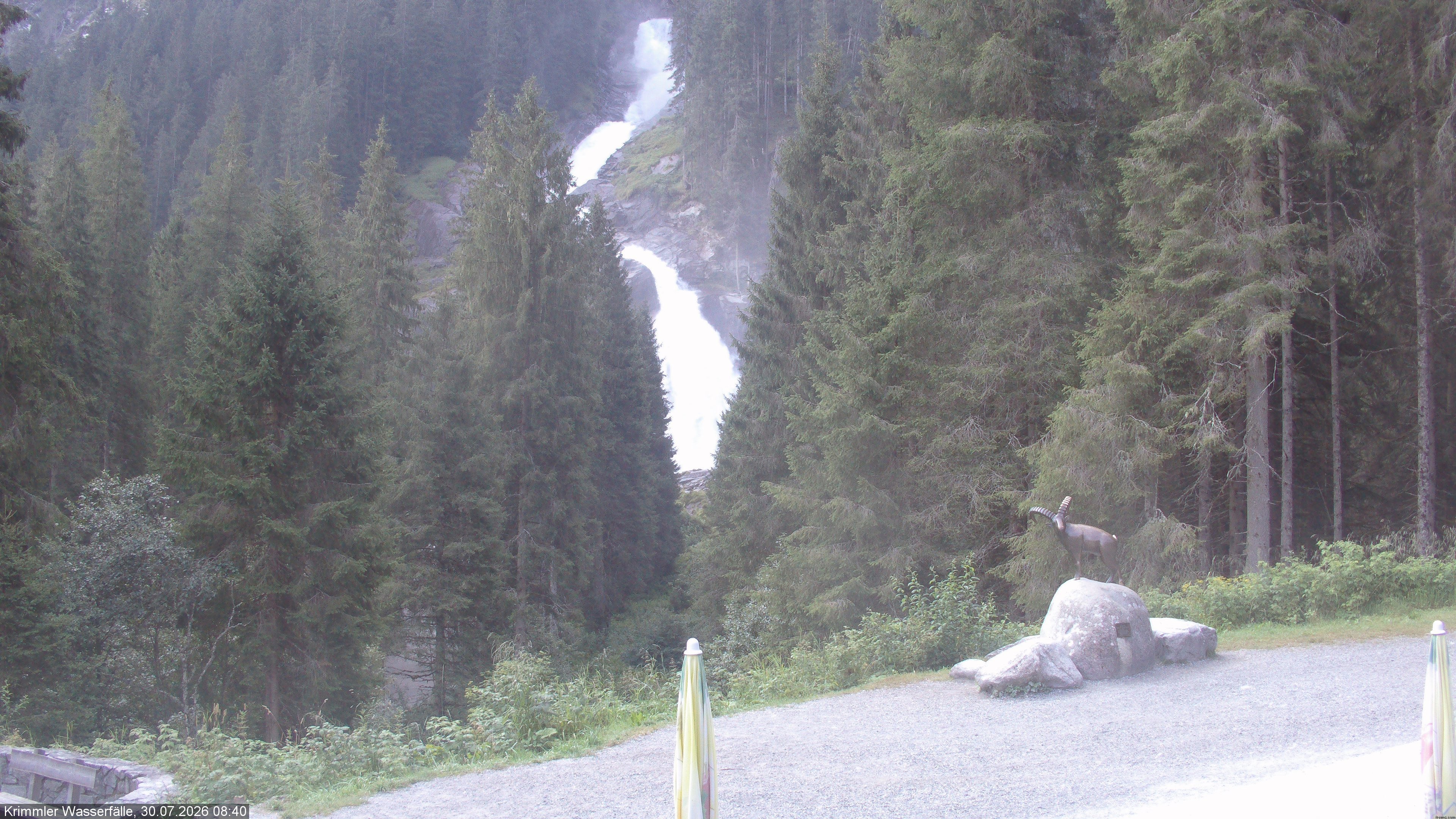 Archiv Foto Webcam Krimmler Wasserfall - Hanke's Café