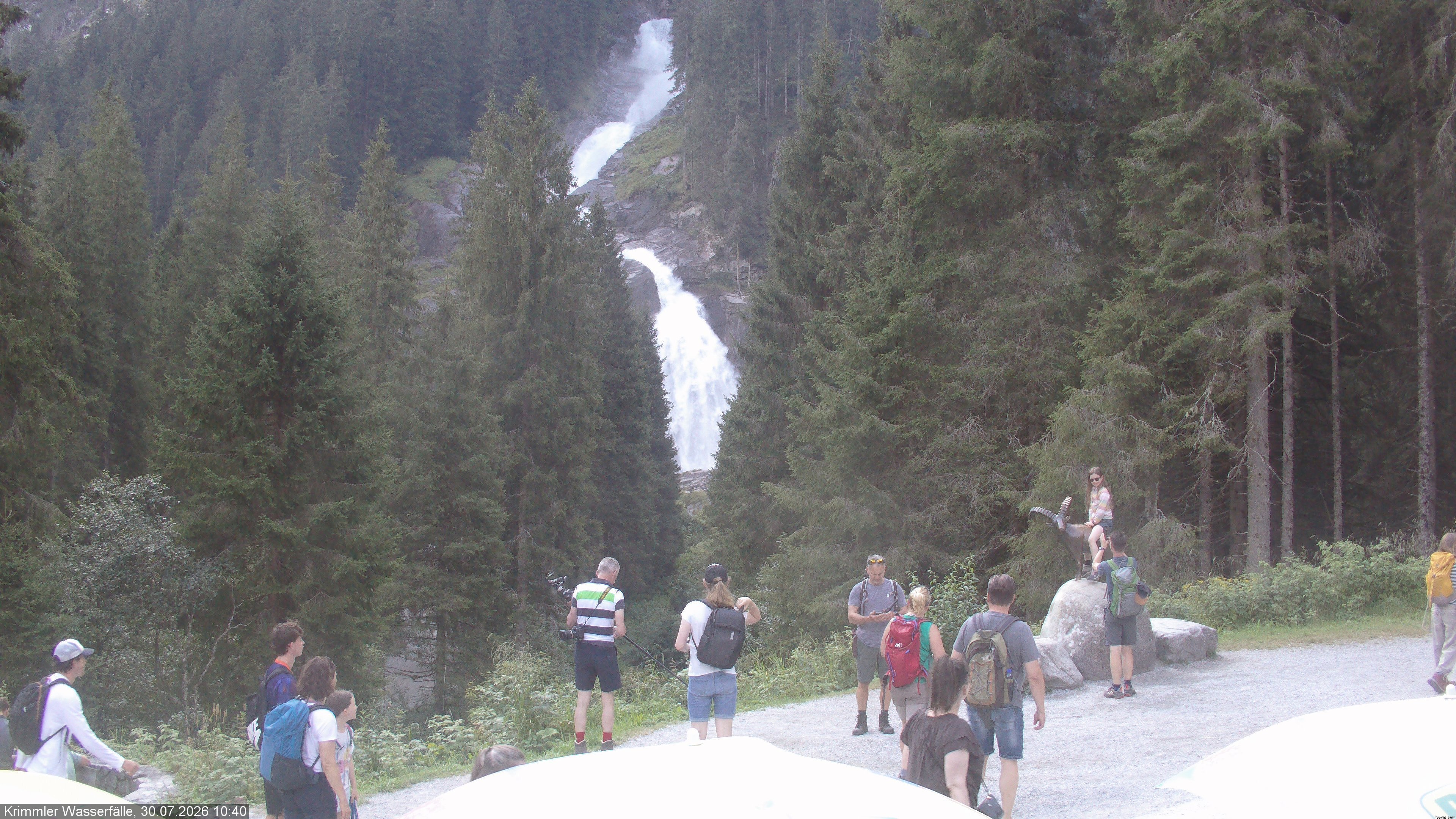 Archiv Foto Webcam Krimmler Wasserfall - Hanke's Café
