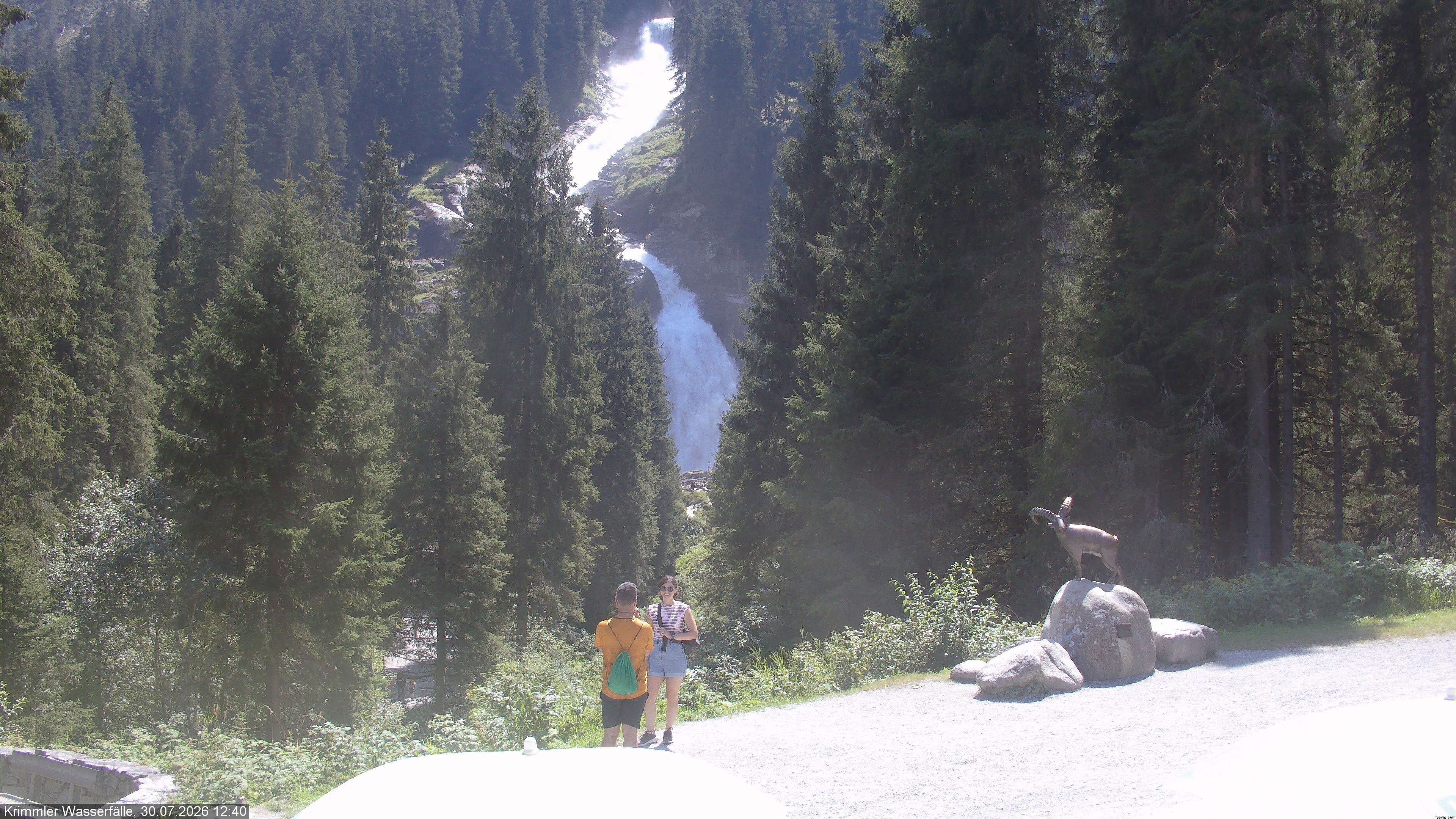 Archiv Foto Webcam Krimmler Wasserfall - Hanke's Café
