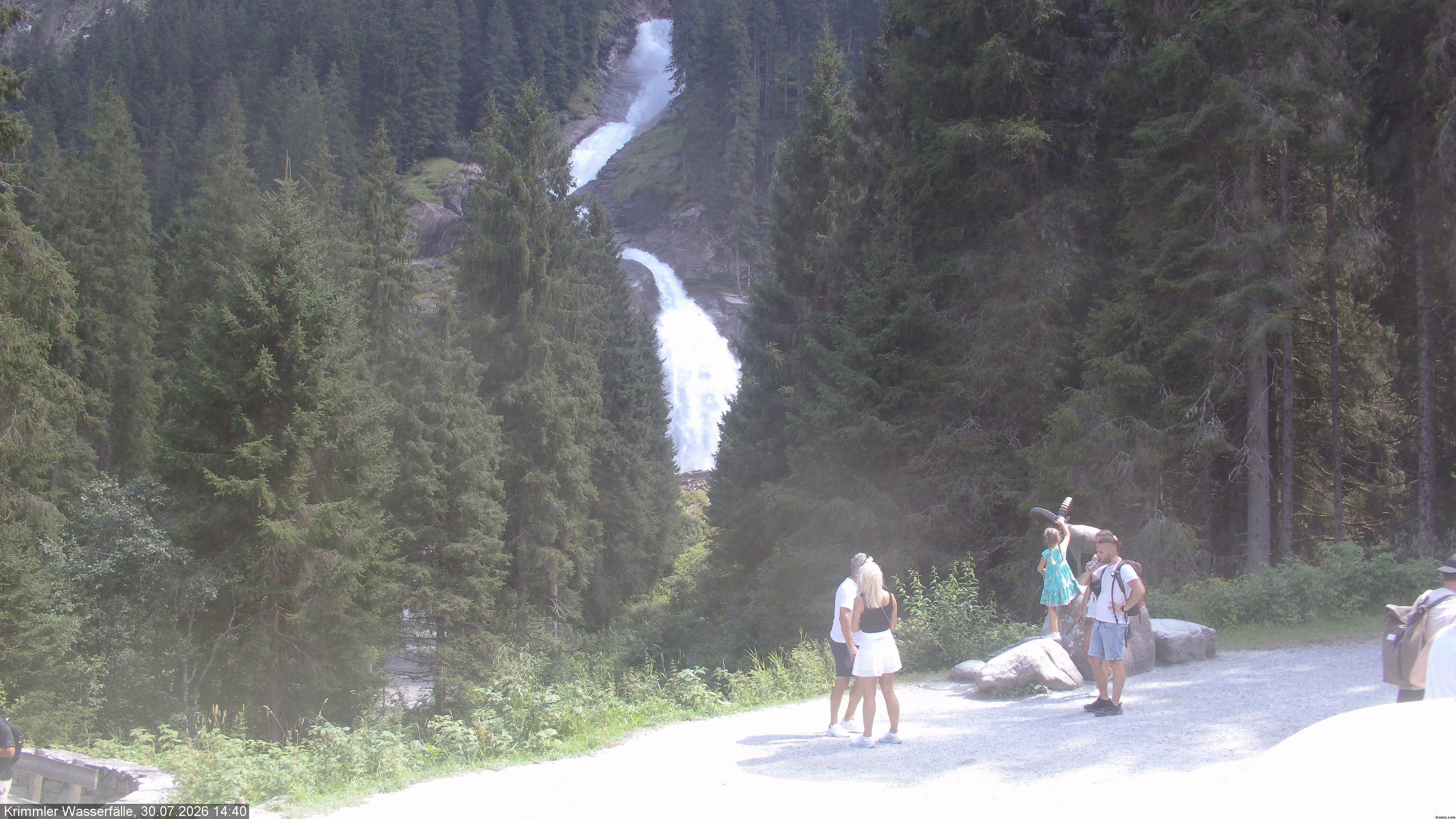 Archiv Foto Webcam Krimmler Wasserfall - Hanke's Café