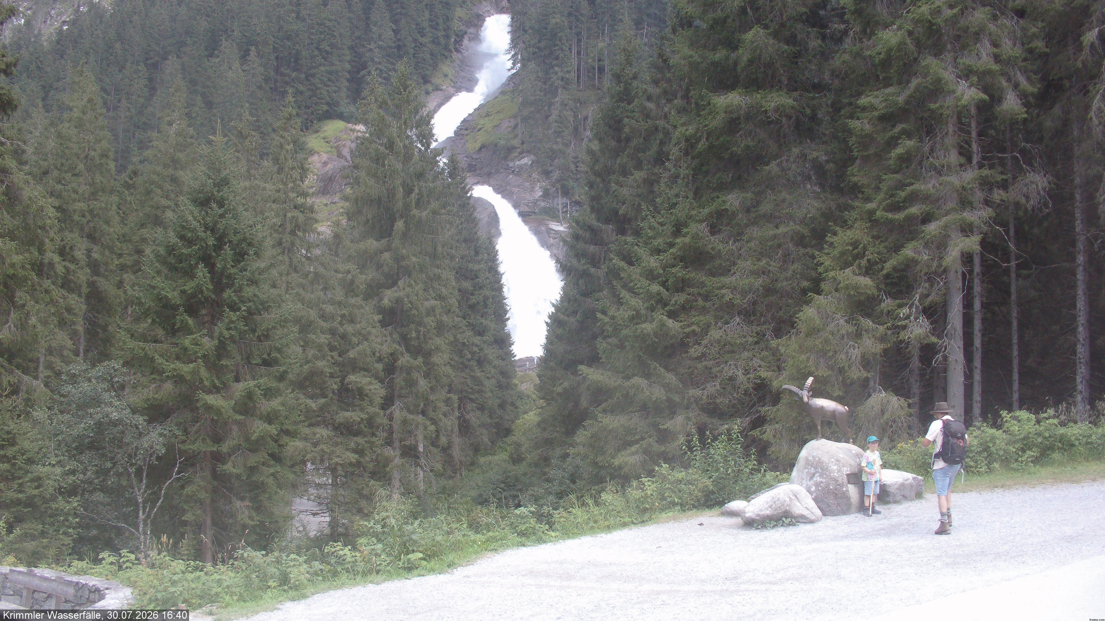Archiv Foto Webcam Krimmler Wasserfall - Hanke's Café