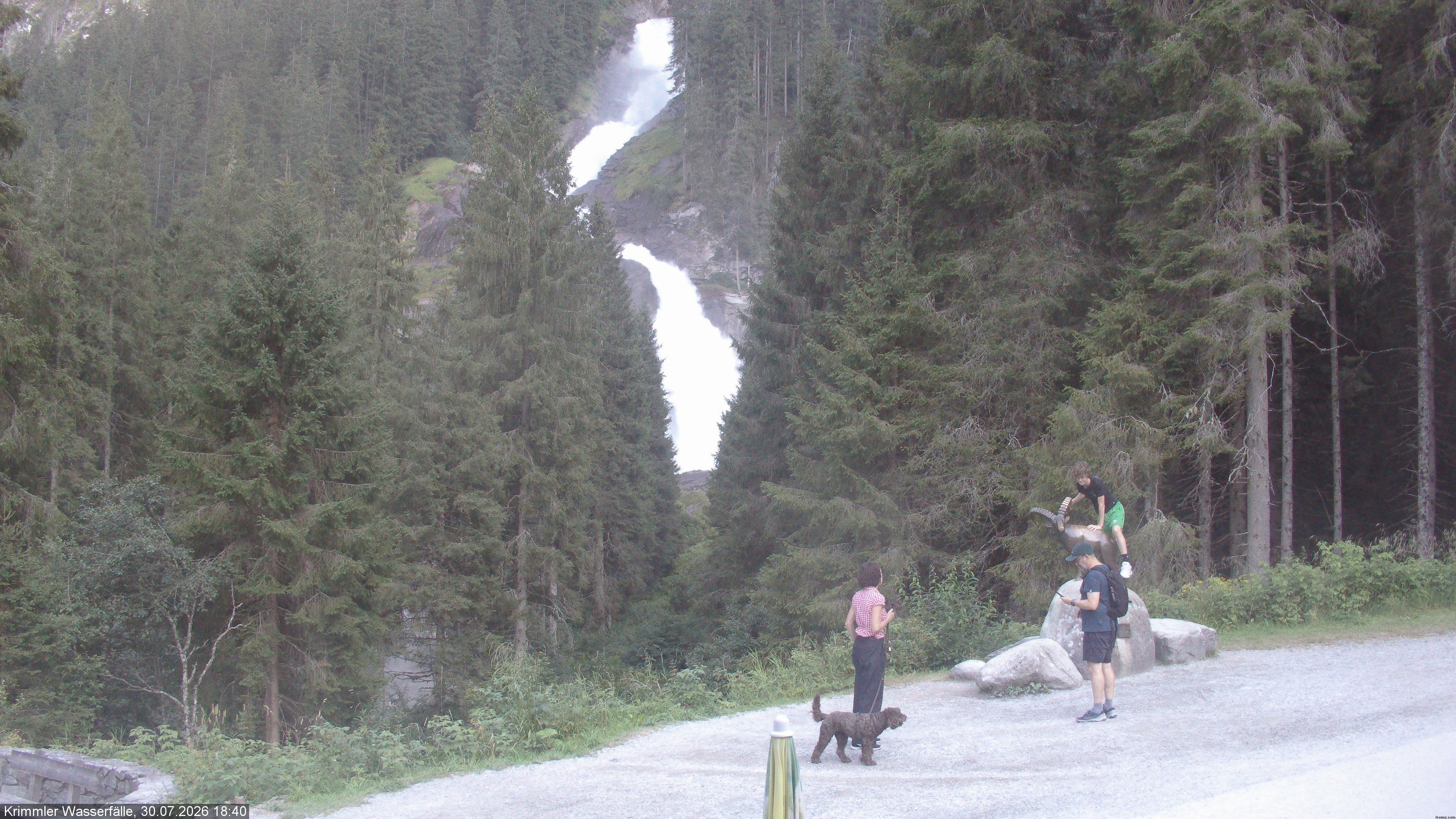 Archiv Foto Webcam Krimmler Wasserfall - Hanke's Café