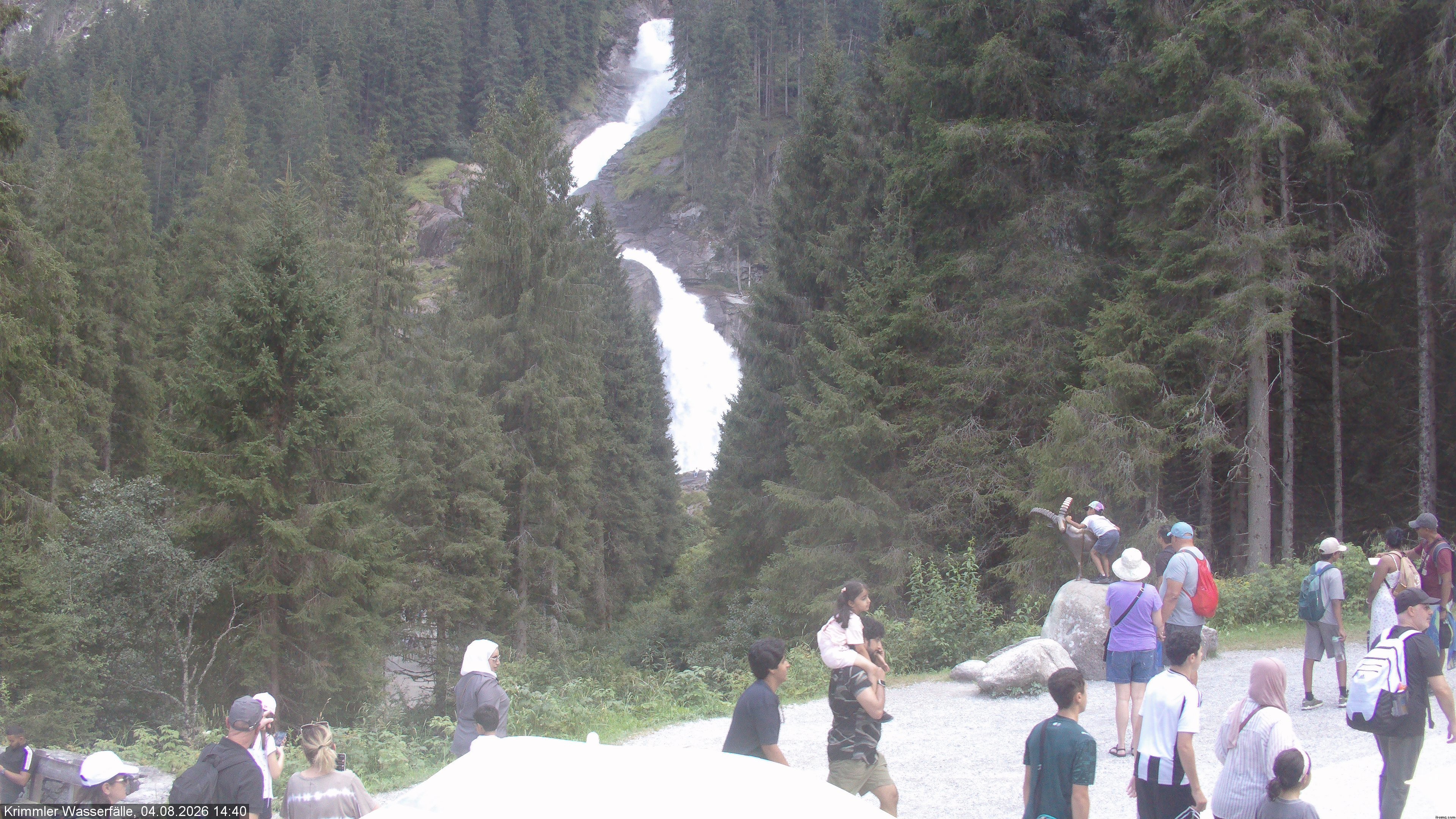 Archiv Foto Webcam Krimmler Wasserfall - Hanke's Café