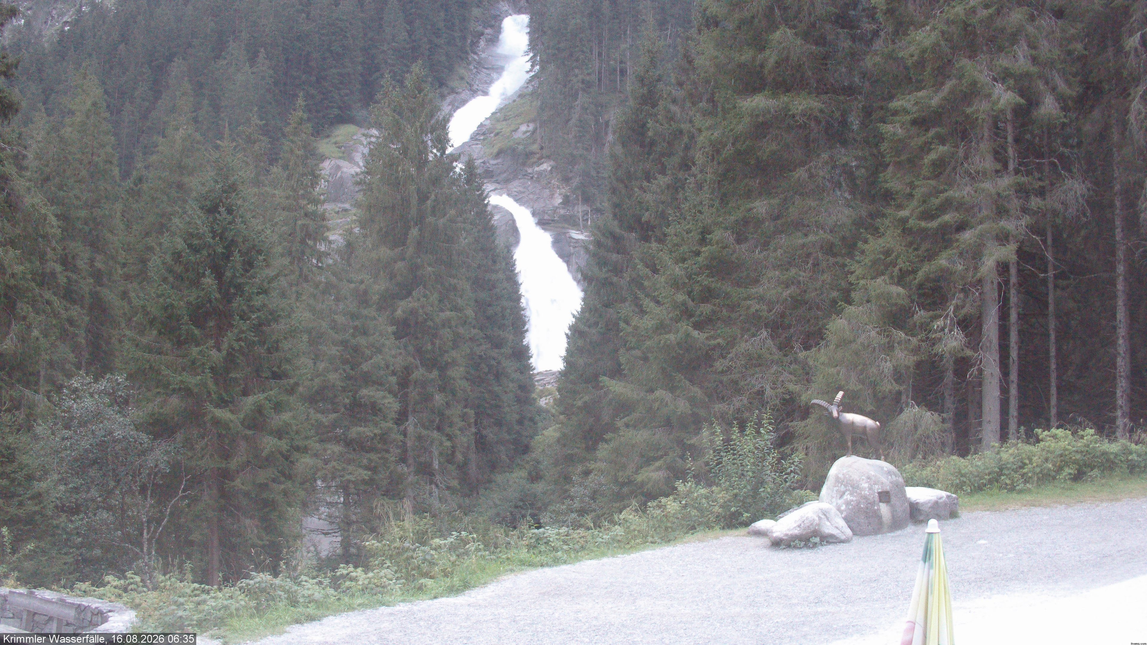 Archiv Foto Webcam Krimmler Wasserfall - Hanke's Café