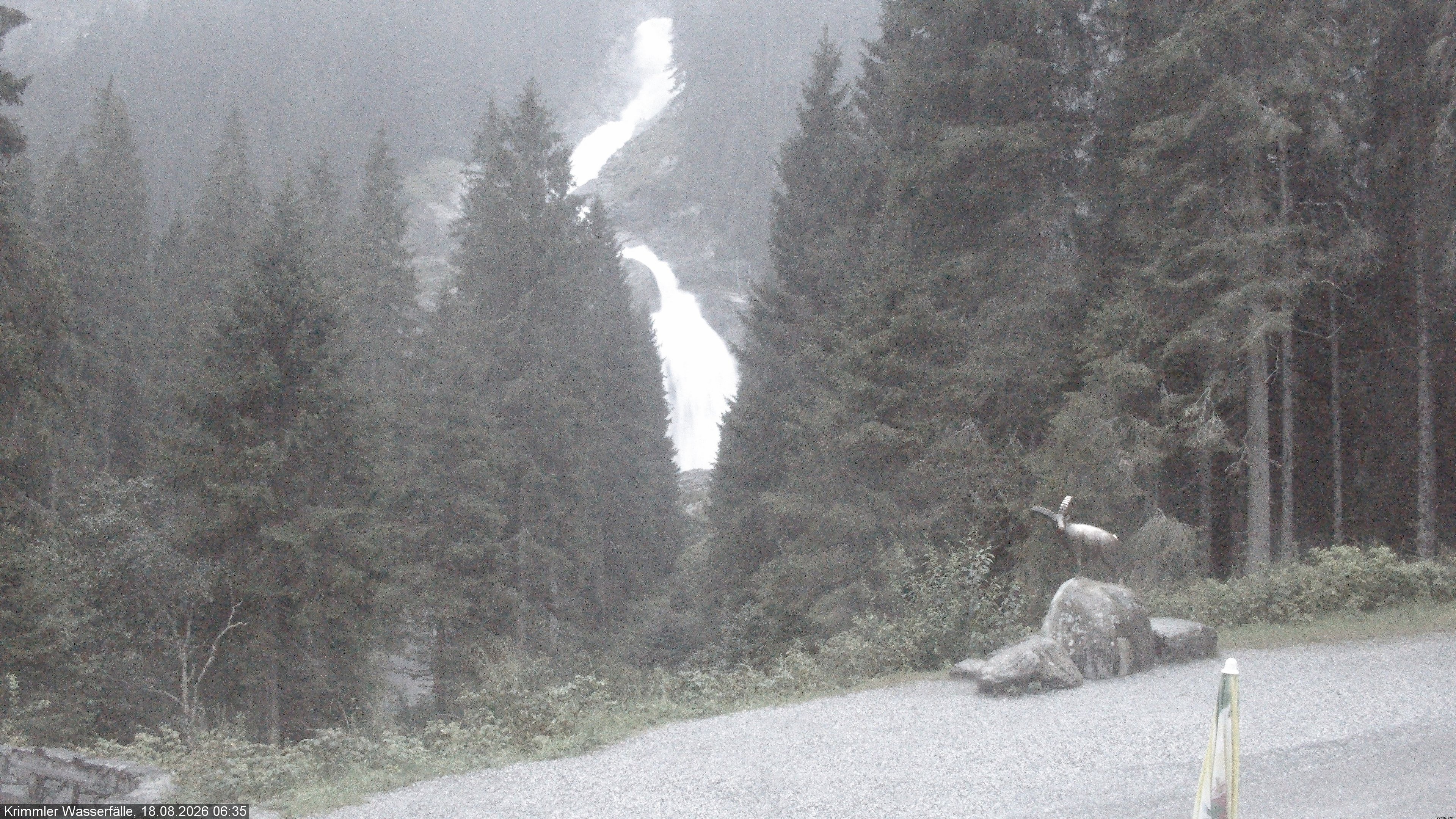 Archiv Foto Webcam Krimmler Wasserfall - Hanke's Café