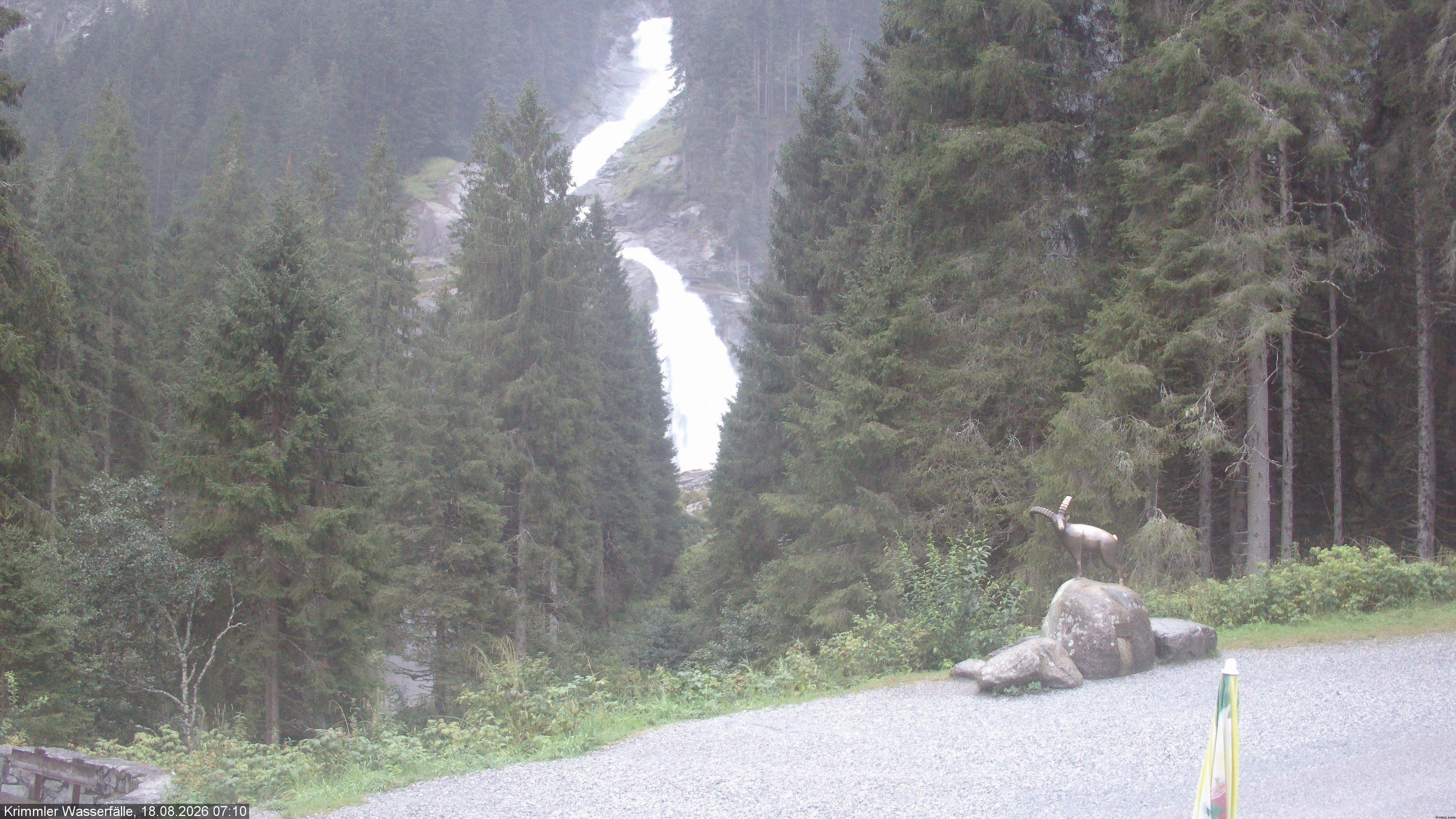 Archiv Foto Webcam Krimmler Wasserfall - Hanke's Café