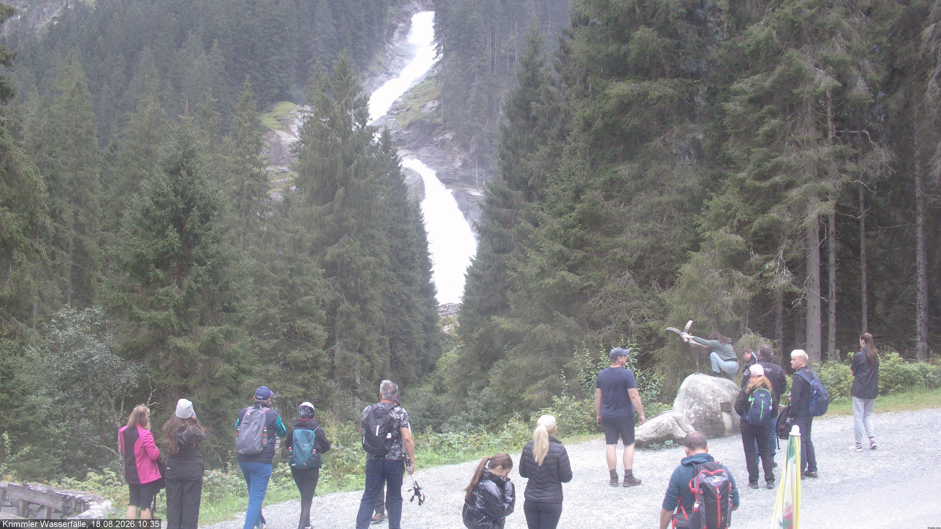 Archiv Foto Webcam Krimmler Wasserfall - Hanke's Café