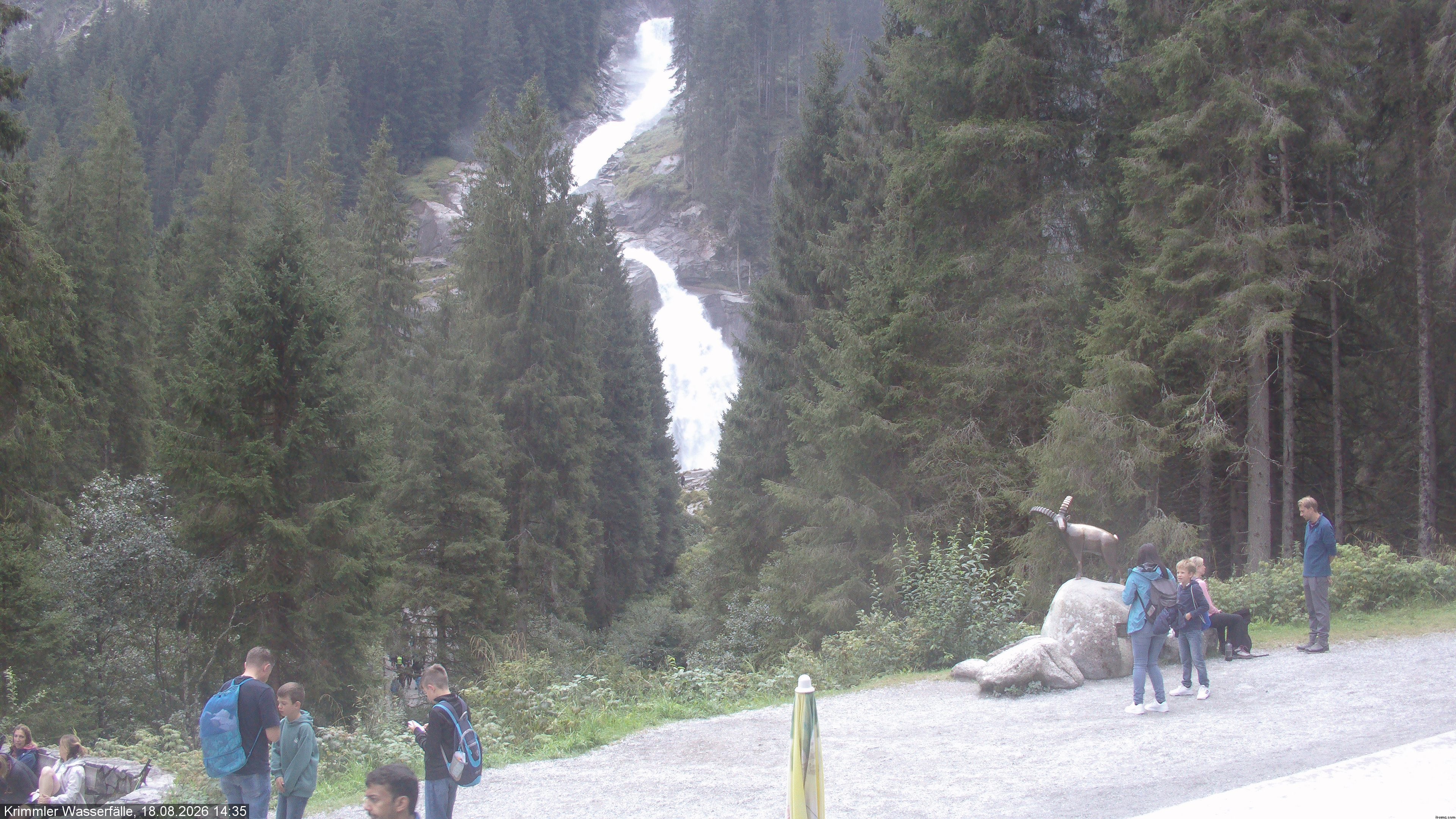 Archiv Foto Webcam Krimmler Wasserfall - Hanke's Café