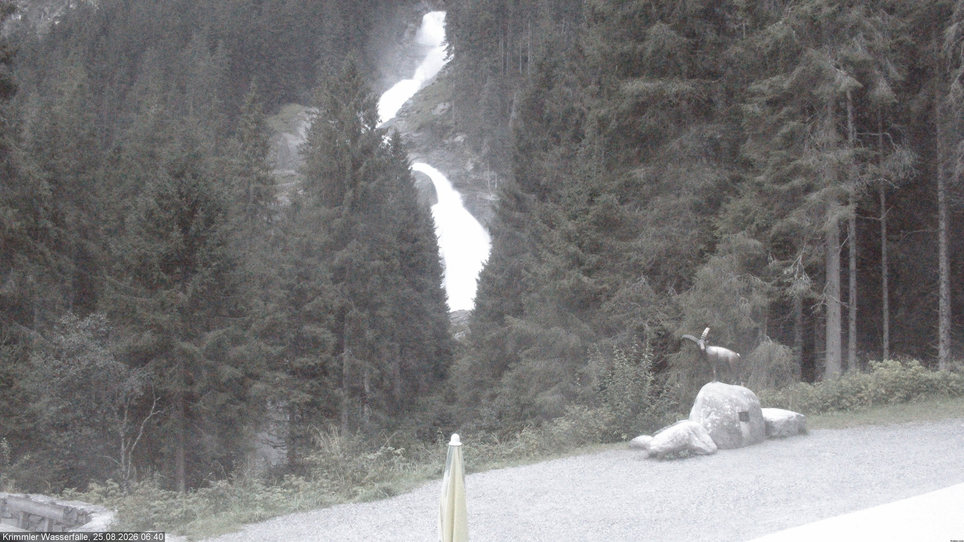 Archiv Foto Webcam Krimmler Wasserfall - Hanke's Café