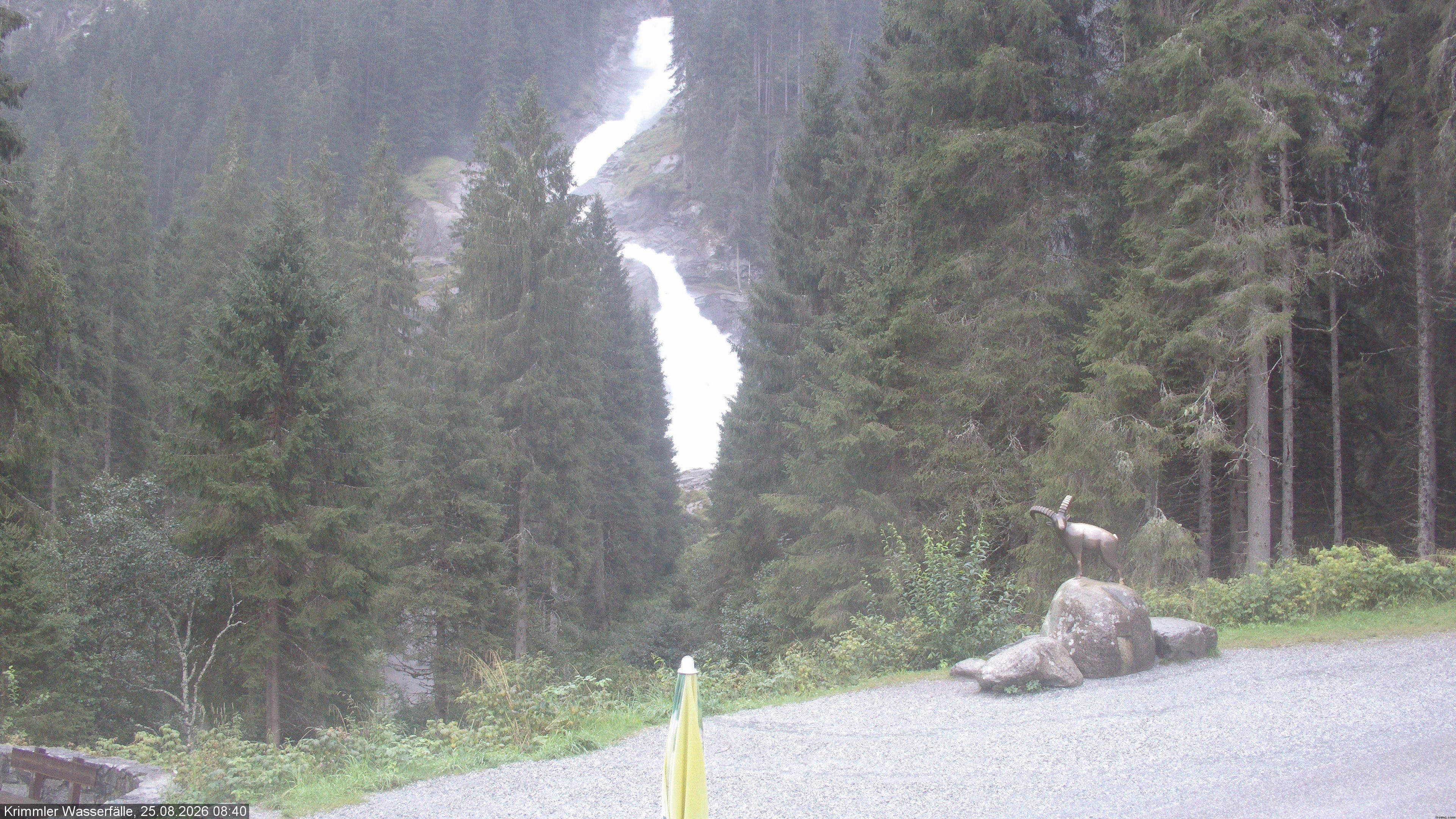 Archiv Foto Webcam Krimmler Wasserfall - Hanke's Café