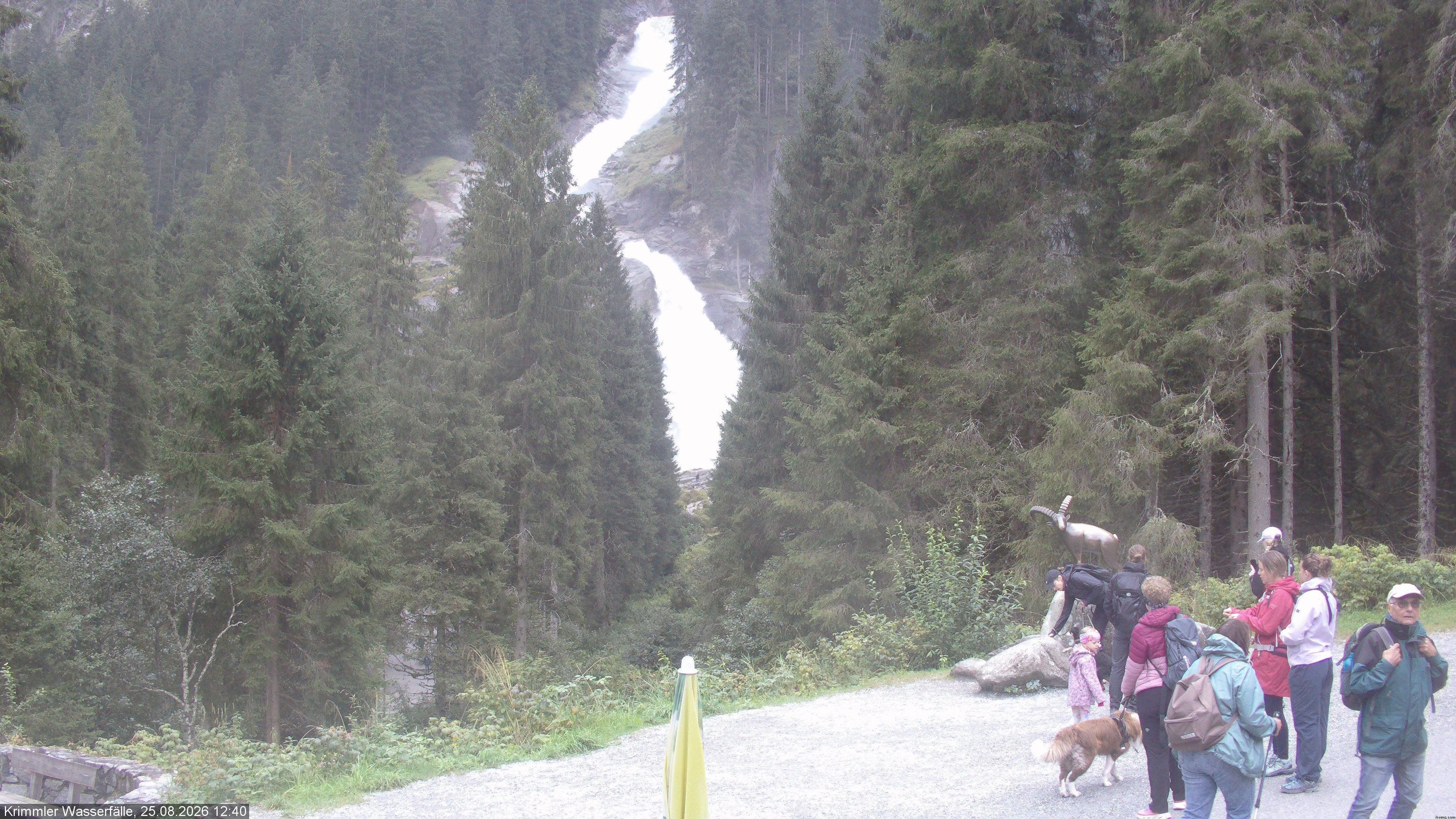 Archiv Foto Webcam Krimmler Wasserfall - Hanke's Café