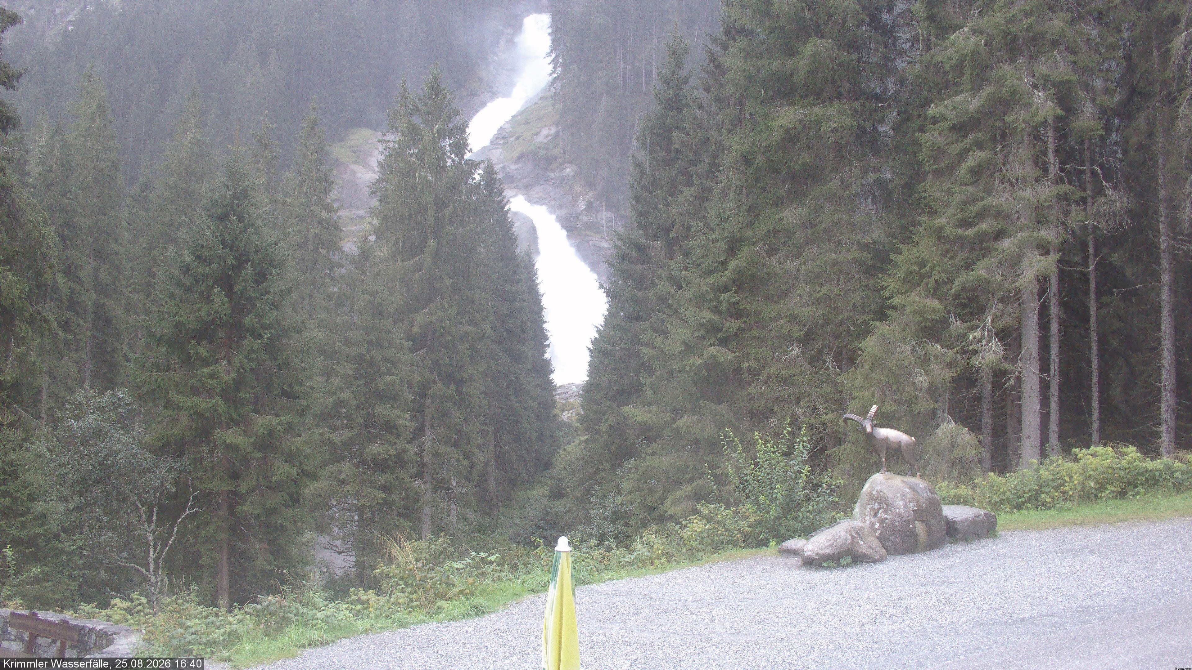 Archiv Foto Webcam Krimmler Wasserfall - Hanke's Café