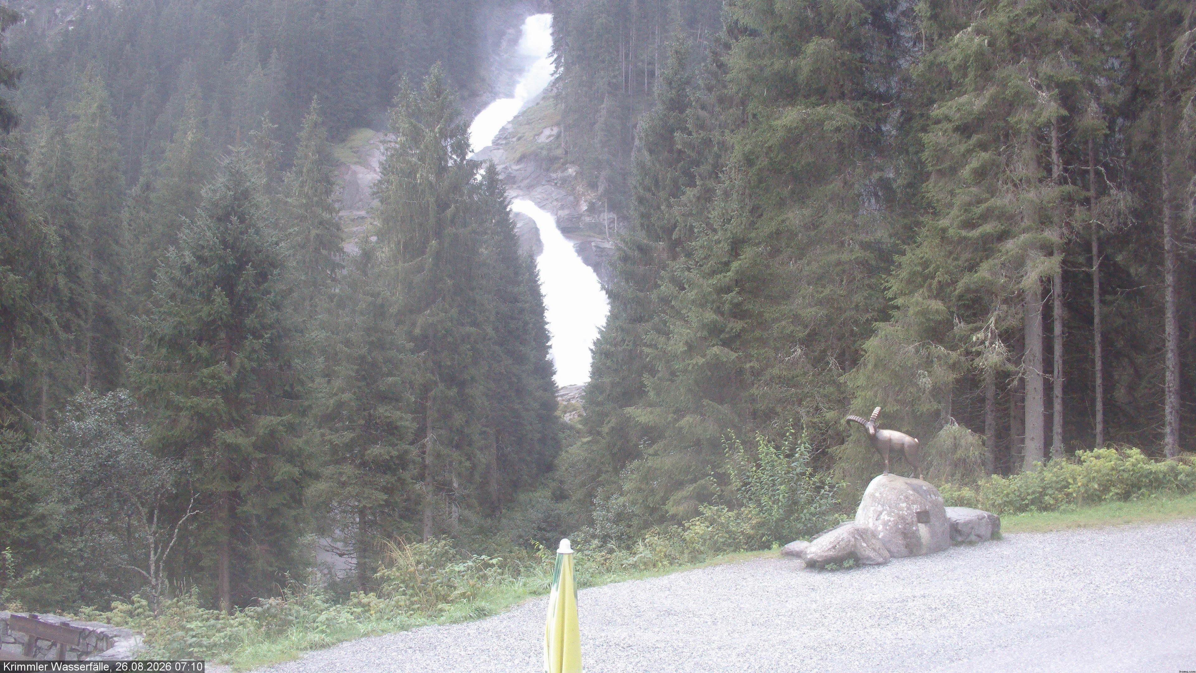 Archived image Webcam Hanke's Café - Krimml Waterfalls