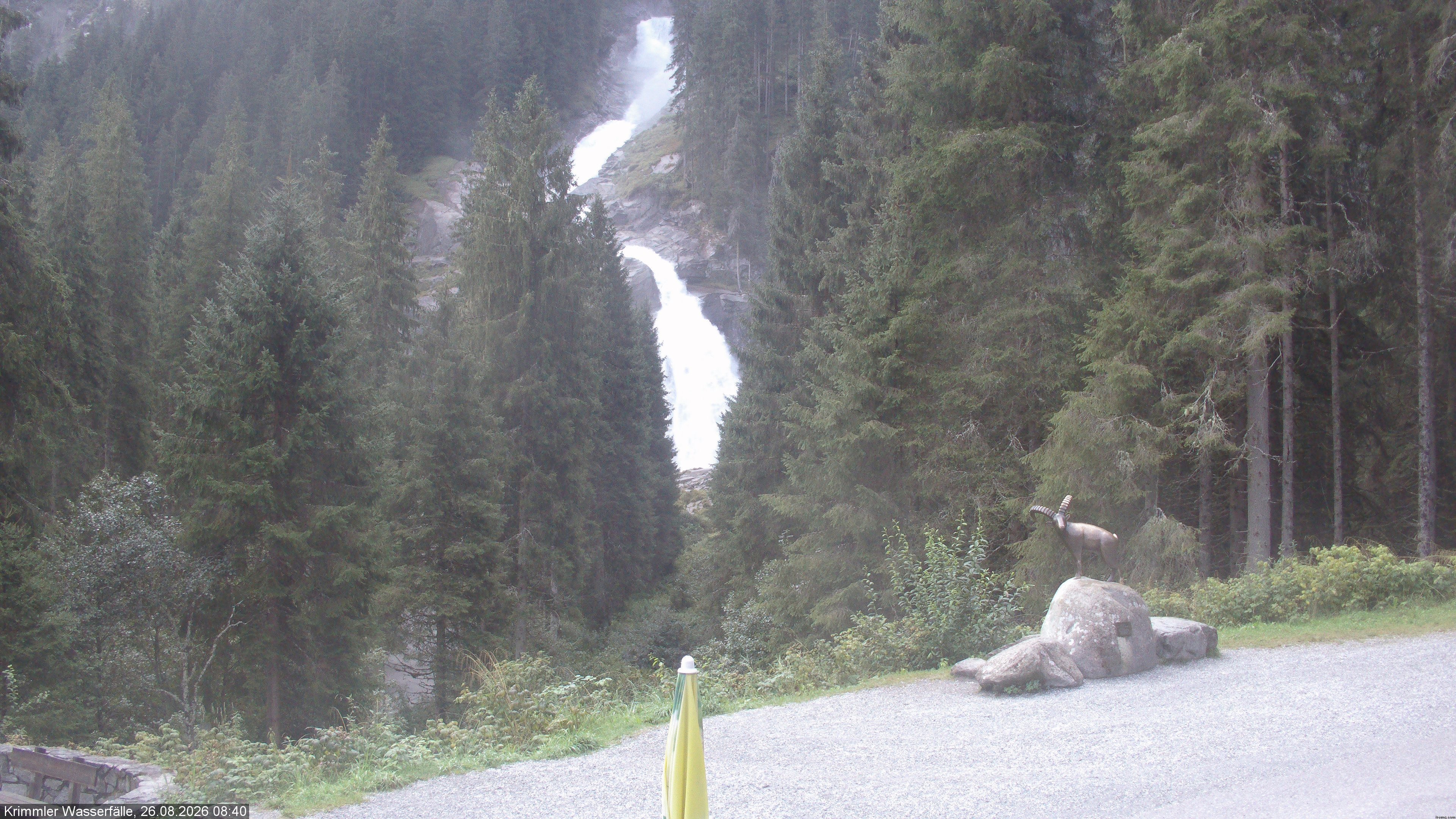 Archived image Webcam Hanke's Café - Krimml Waterfalls