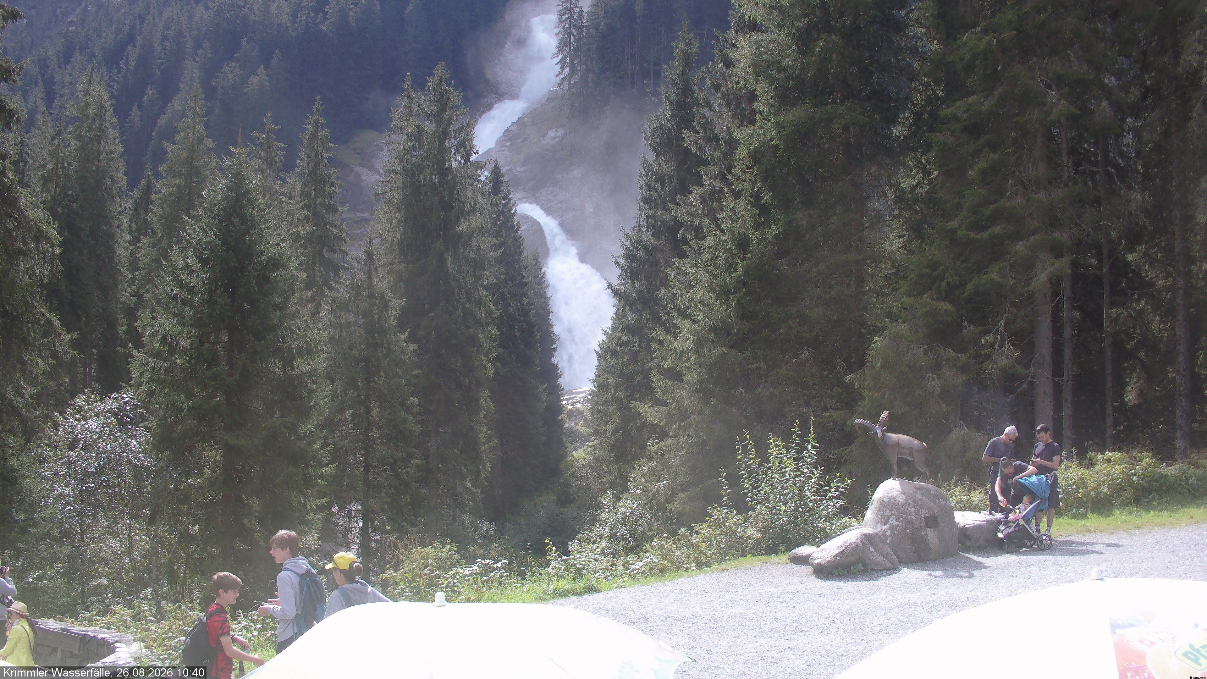Archived image Webcam Hanke's Café - Krimml Waterfalls