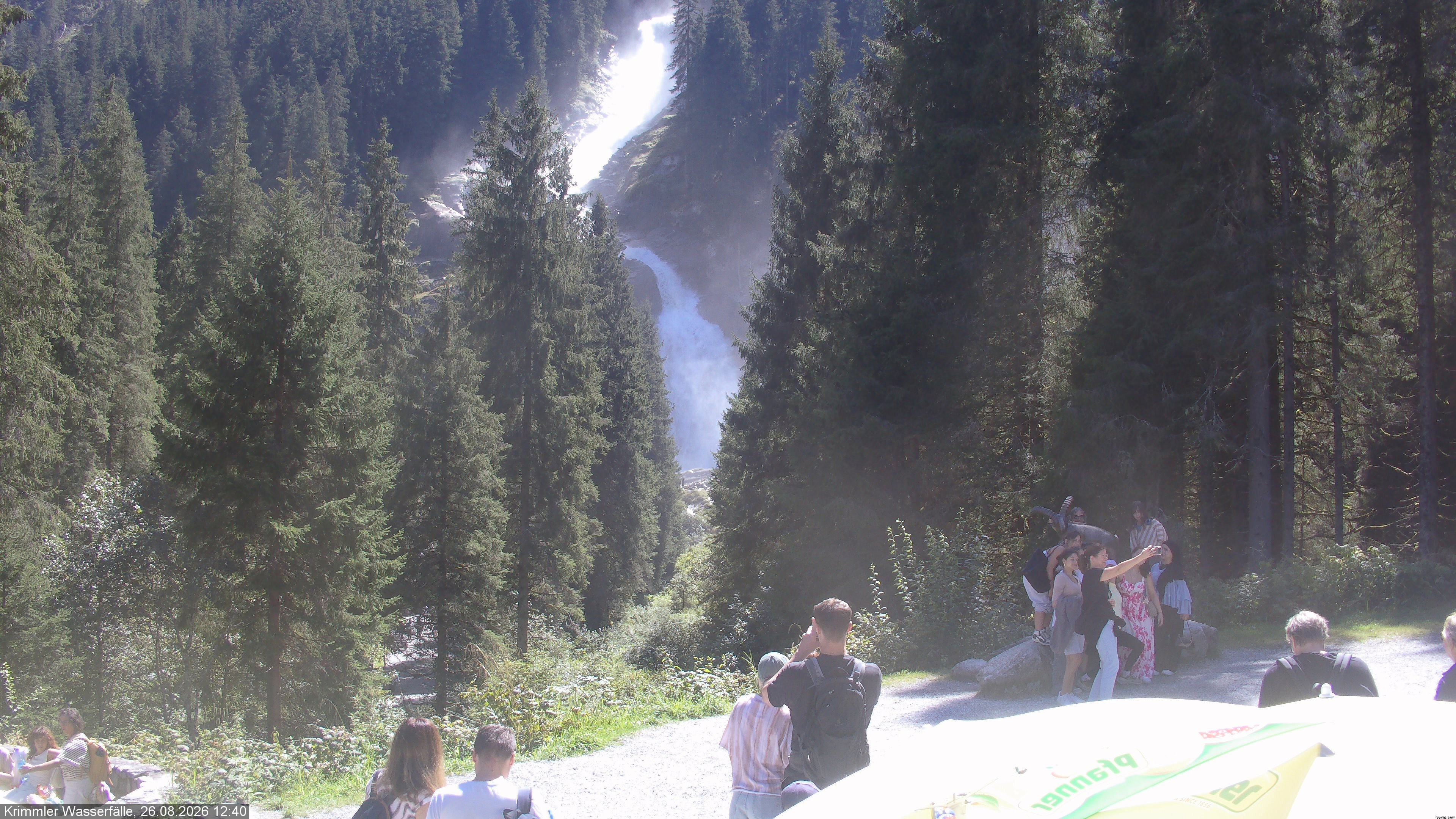 Archived image Webcam Hanke's Café - Krimml Waterfalls