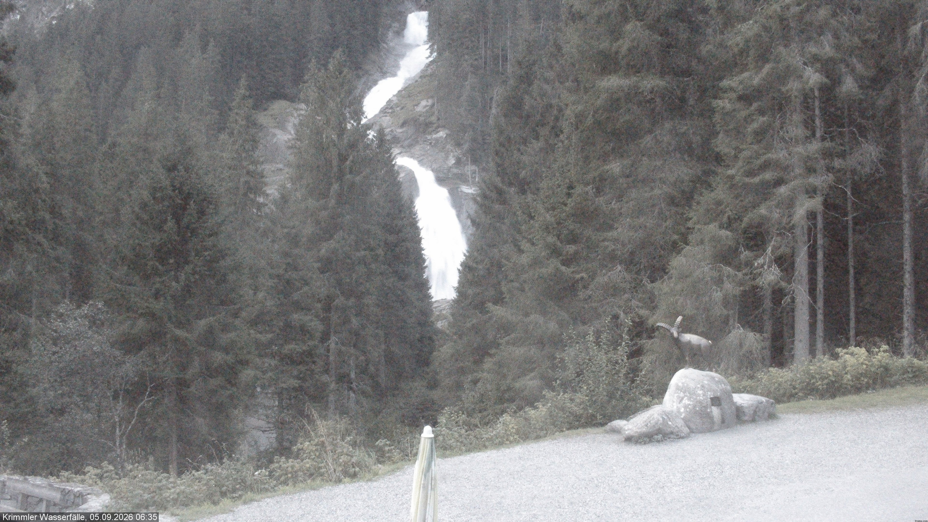 Archiv Foto Webcam Krimmler Wasserfall - Hanke's Café
