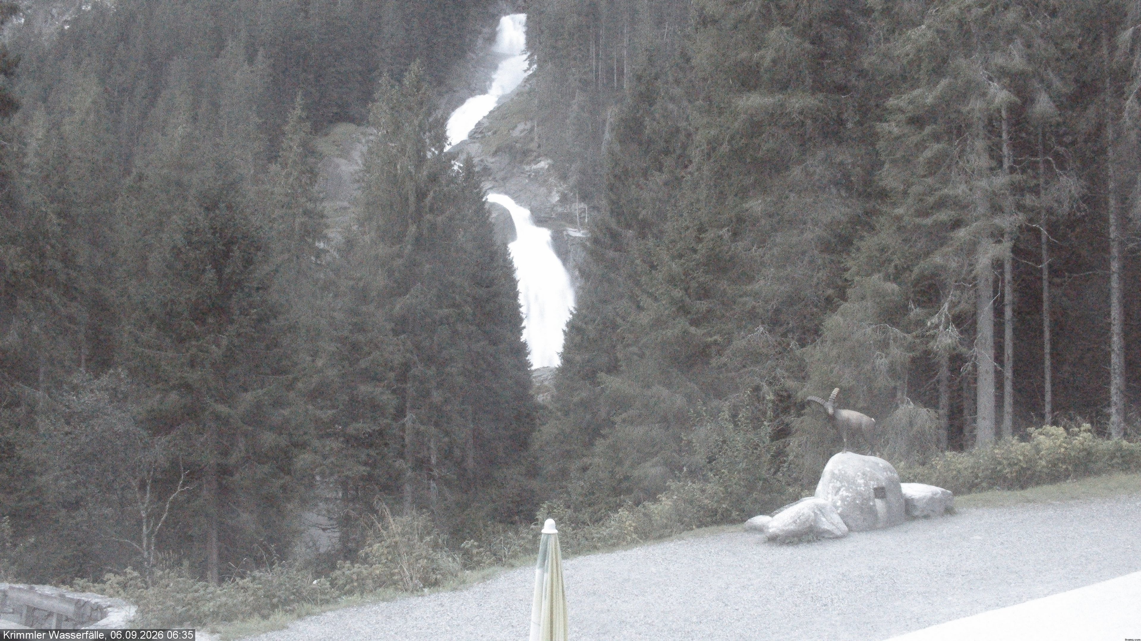 Archived image Webcam Hanke's Café - Krimml Waterfalls