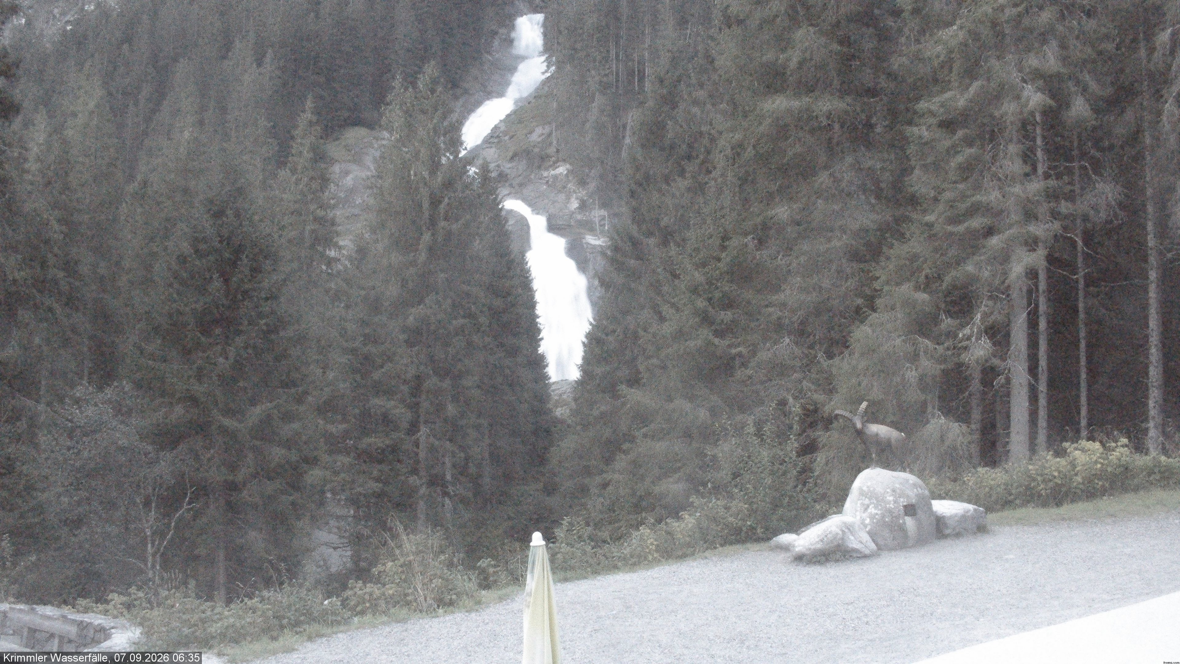 Archiv Foto Webcam Krimmler Wasserfall - Hanke's Café