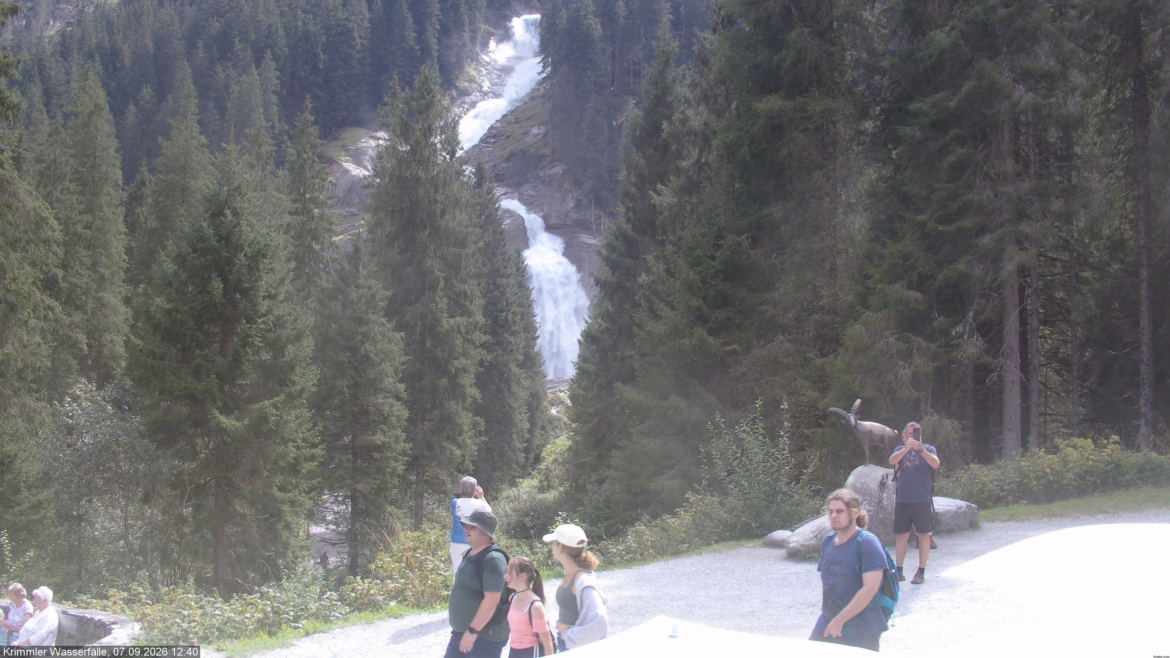 Archiv Foto Webcam Krimmler Wasserfall - Hanke's Café
