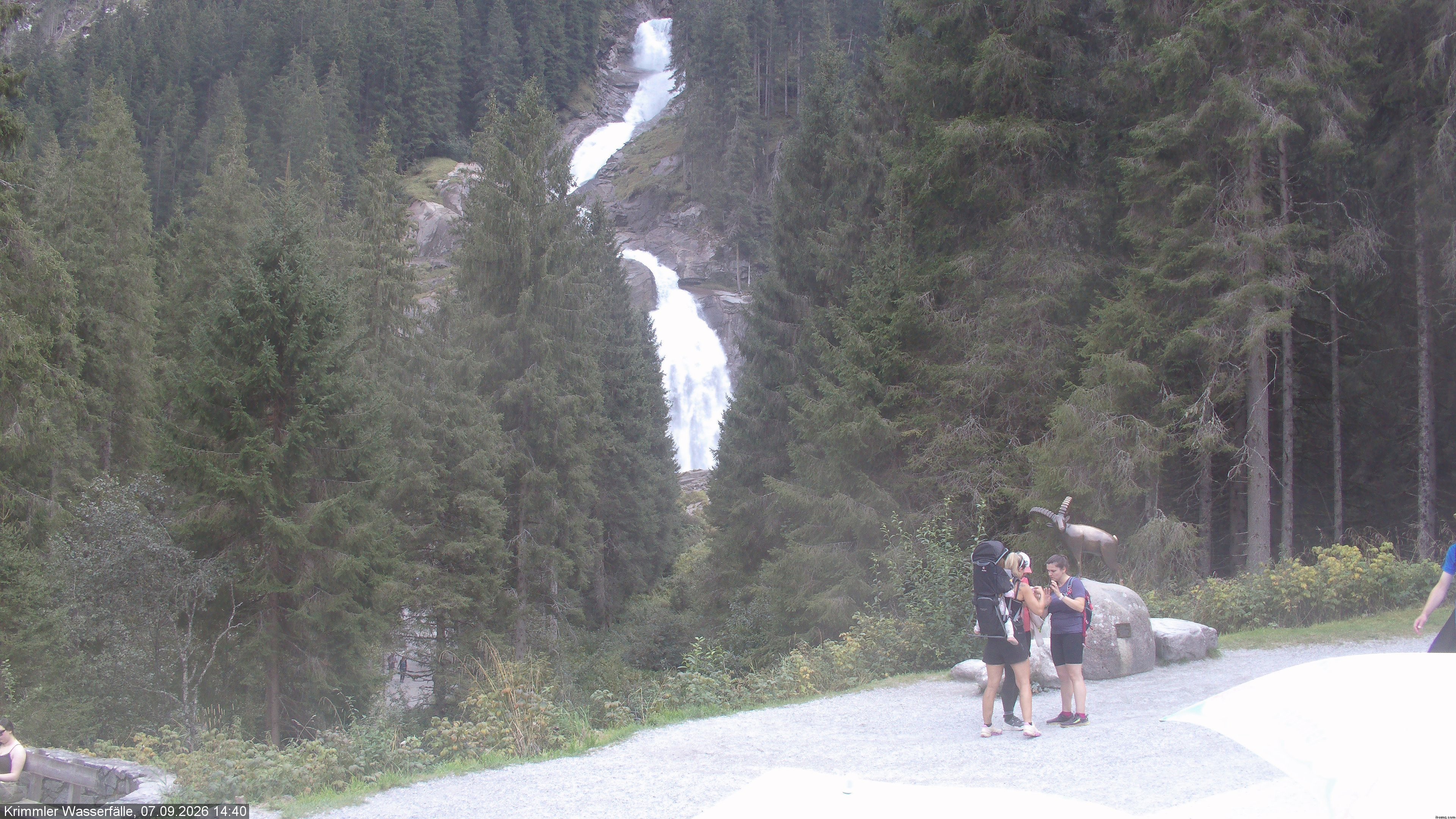 Archiv Foto Webcam Krimmler Wasserfall - Hanke's Café