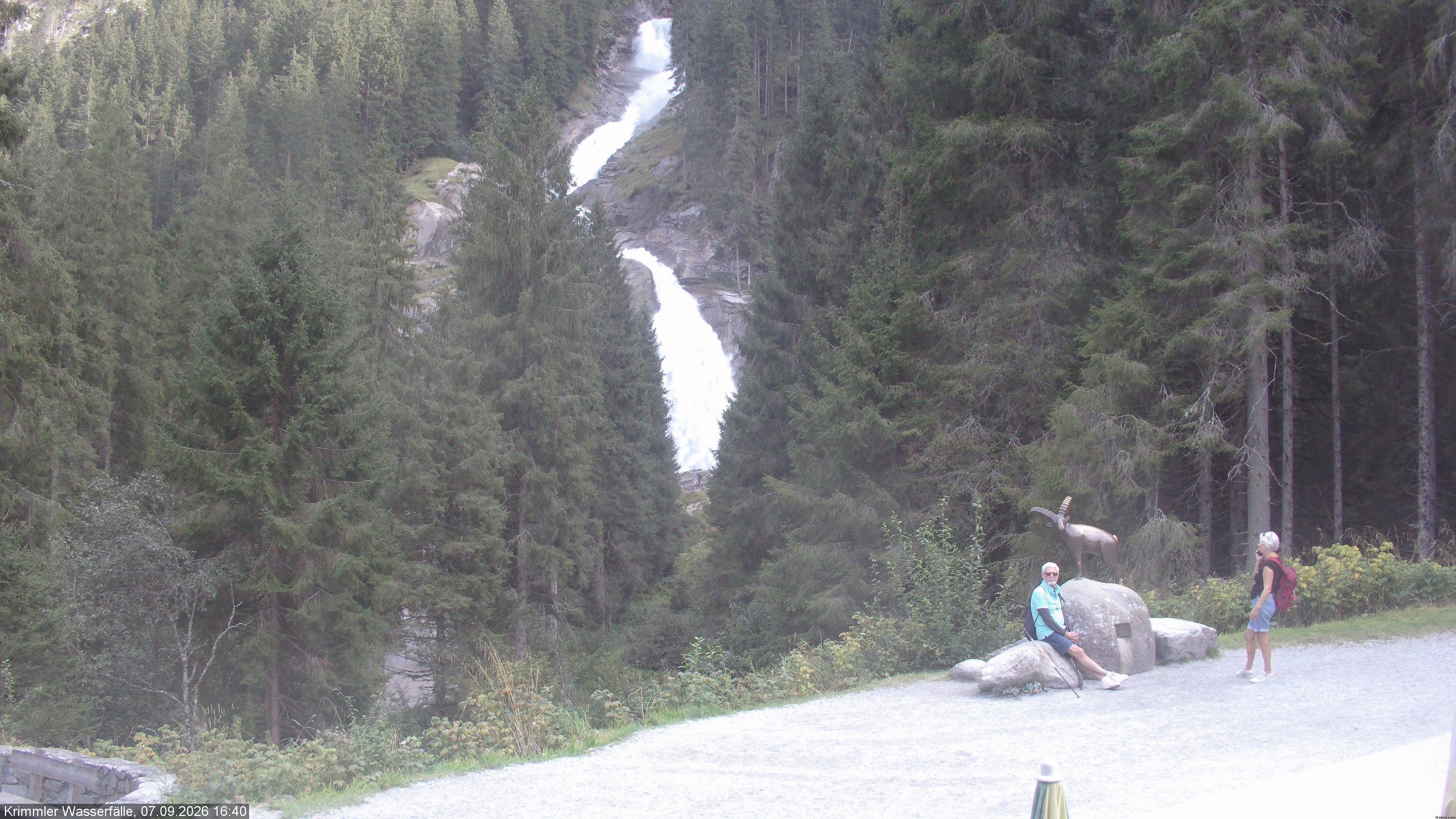 Archiv Foto Webcam Krimmler Wasserfall - Hanke's Café