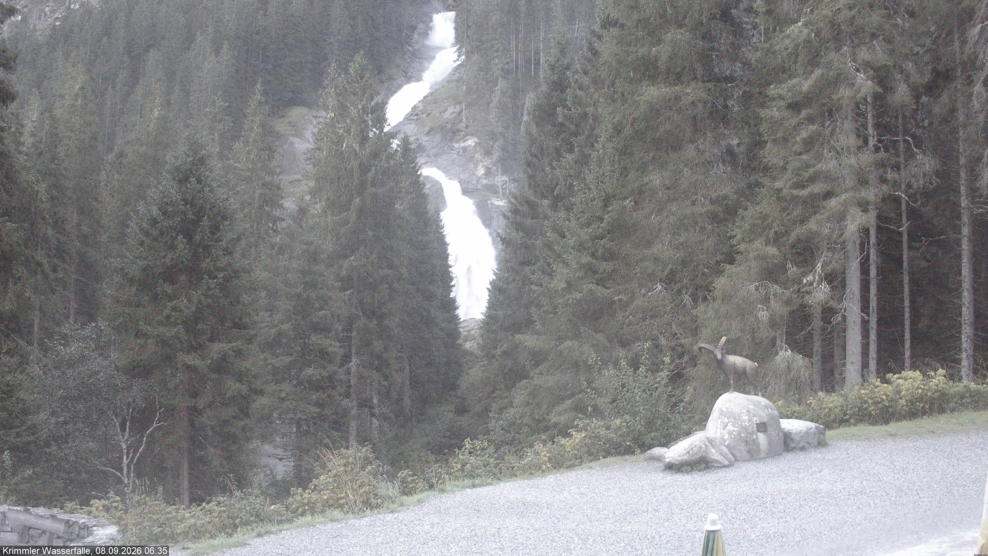 Archiv Foto Webcam Krimmler Wasserfall - Hanke's Café