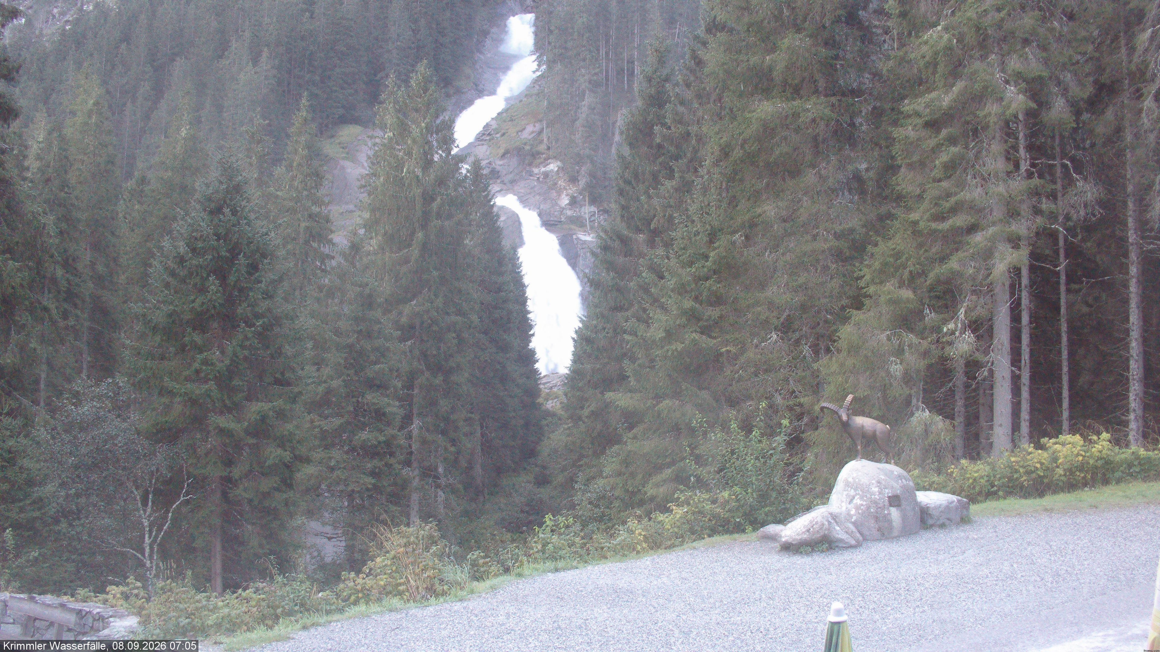 Archiv Foto Webcam Krimmler Wasserfall - Hanke's Café